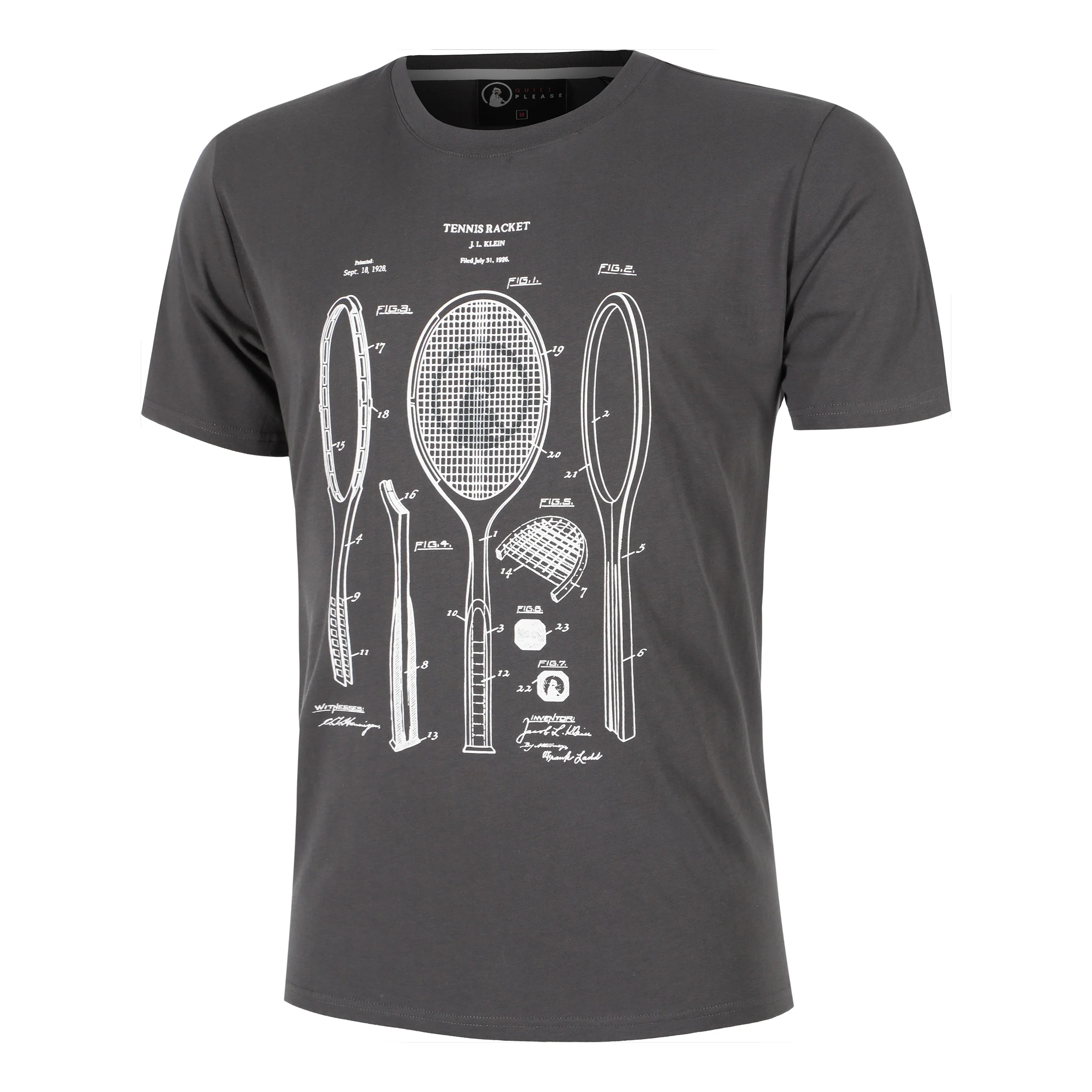 Endlessly Rackitecture T-Shirt Herren-Anthrazit,Weiß