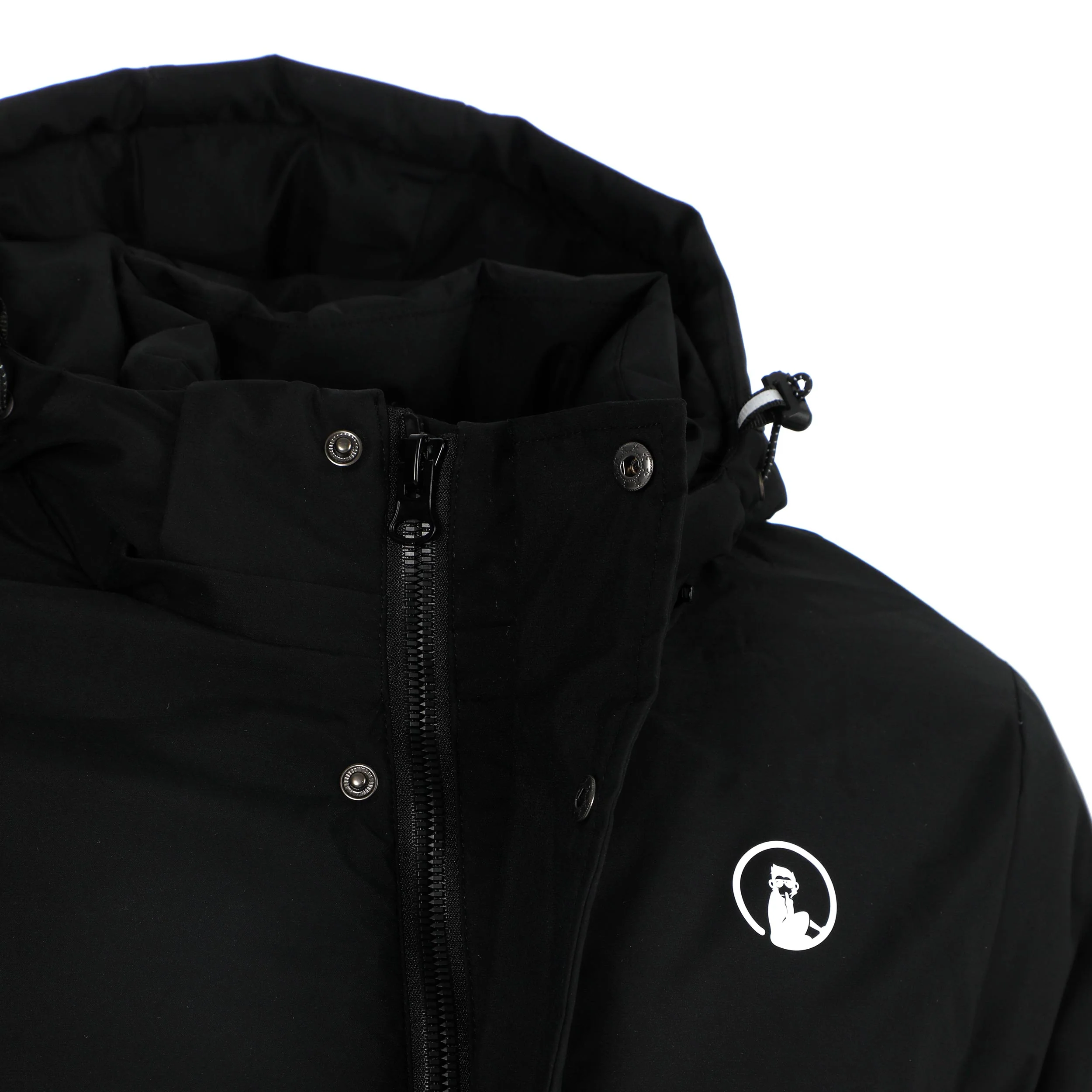 Get Warm Outdoor-Jacke Unisex-schwarz - Image 6