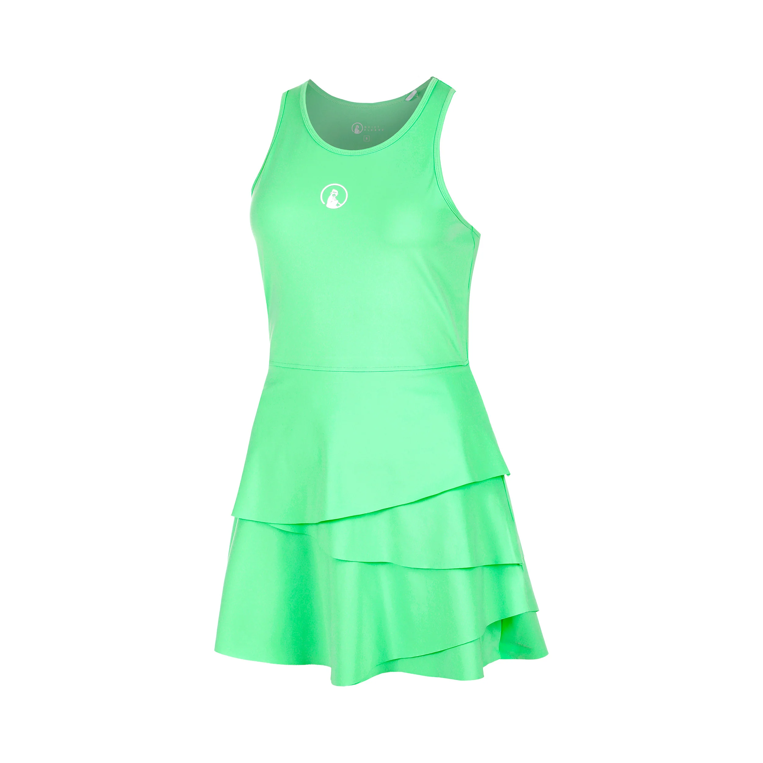 Joy Flounce Kleid Mädchen - grün, weiß