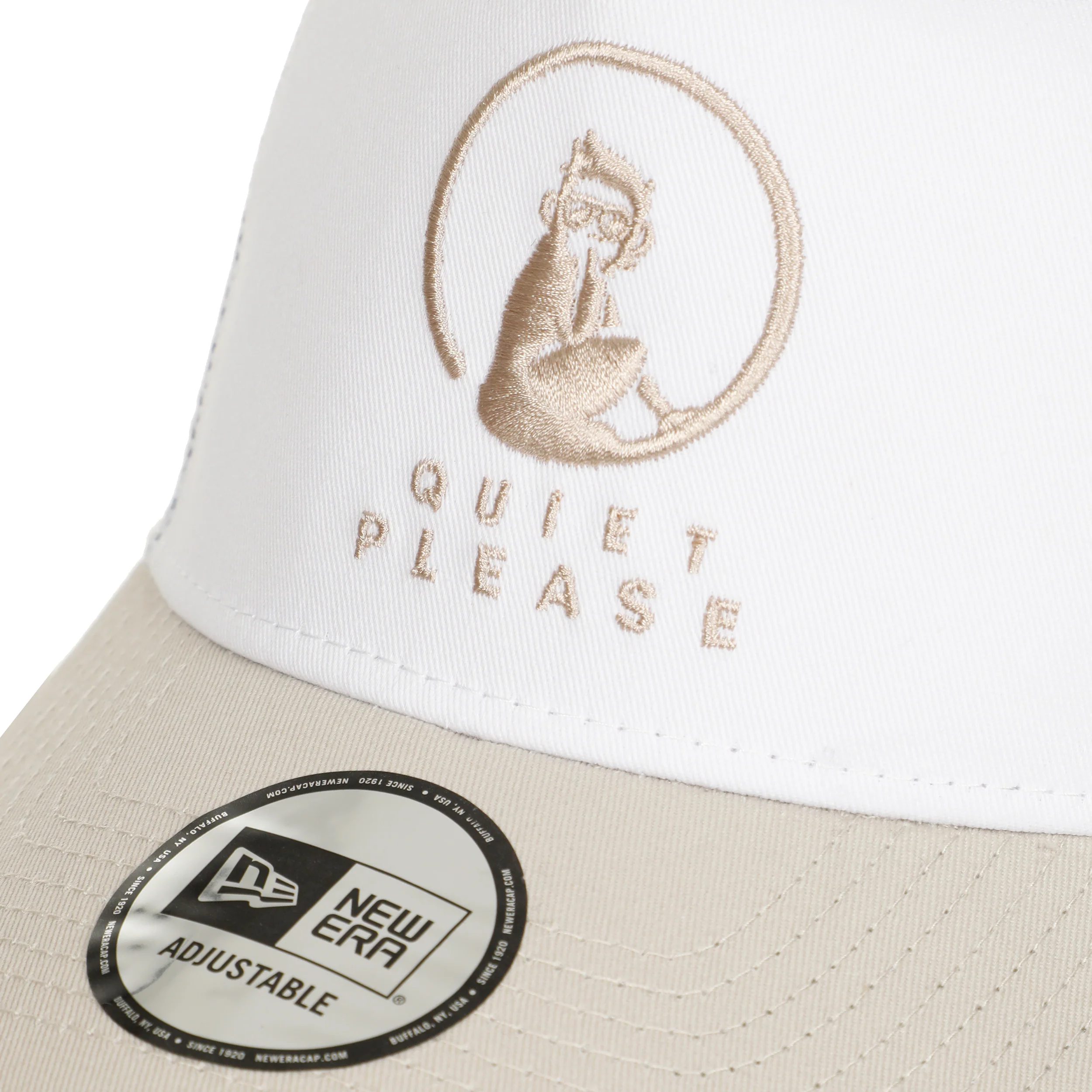 New Era Trucker Cap-Weiß,Beige - Image 3