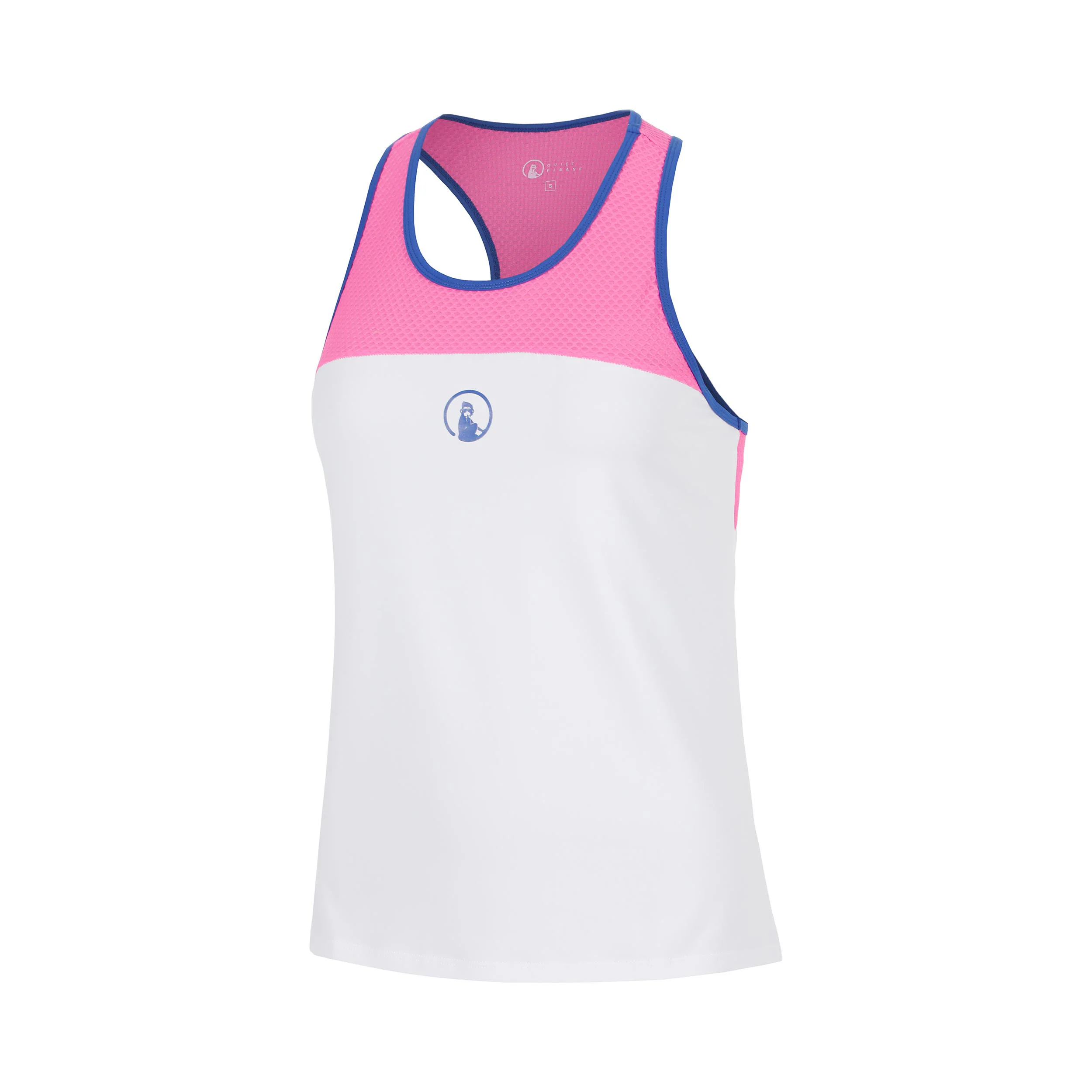 Racerback Tank-Top Mädchen - pink, weiß