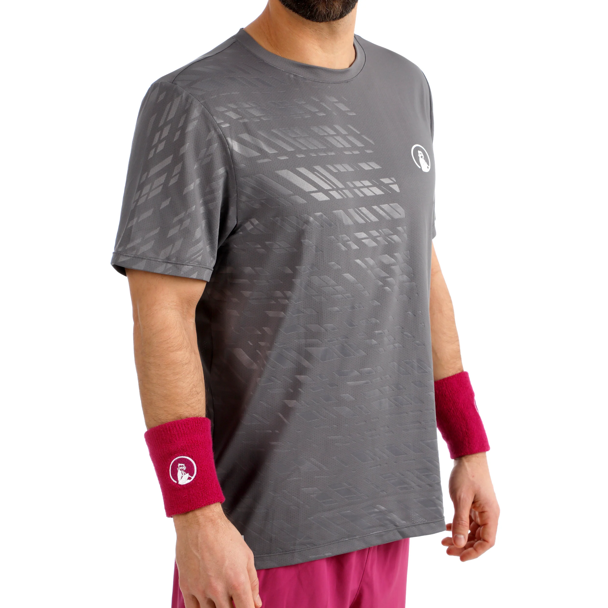Receiver Embossed T-Shirt Herren - grau, weiß - Image 8