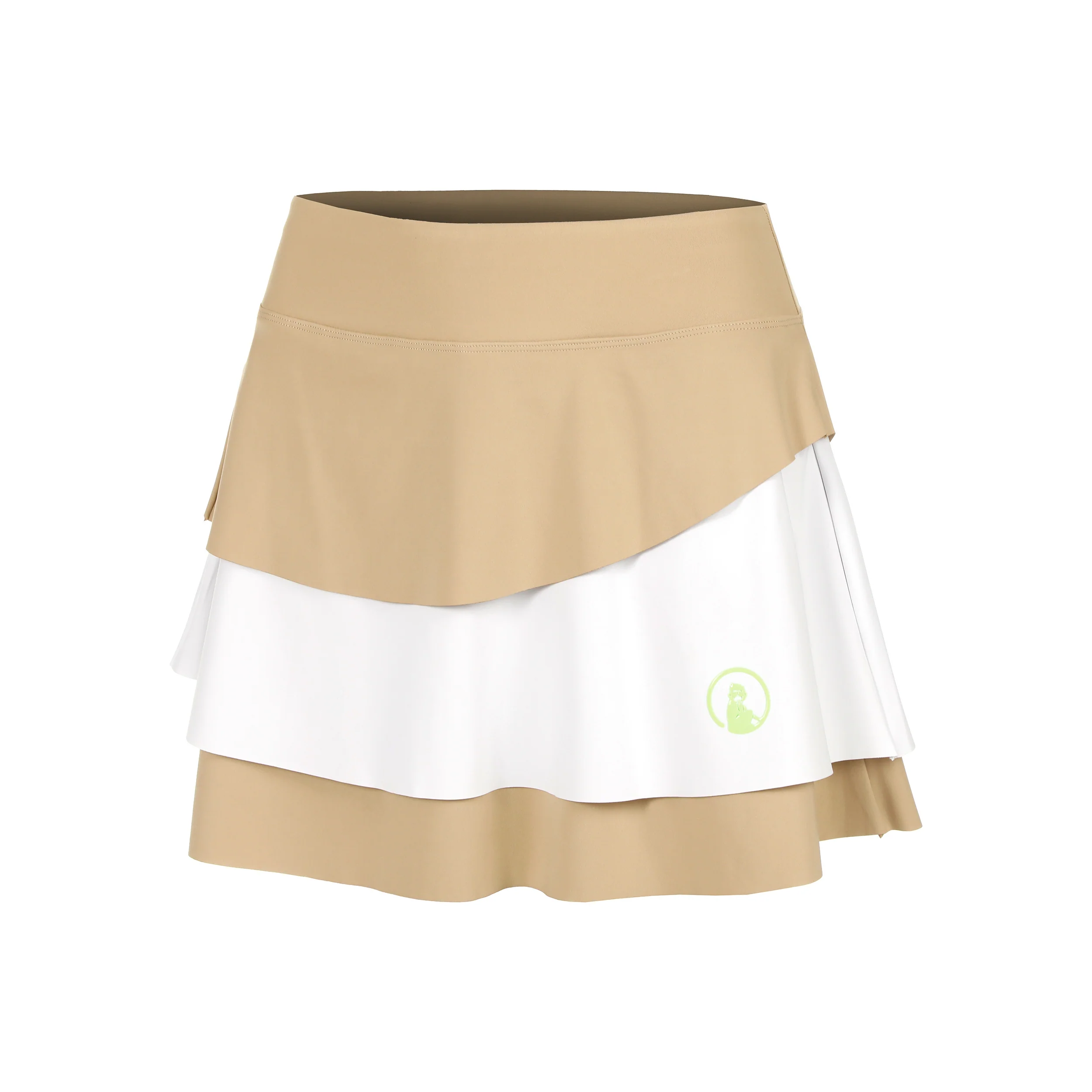 Wild Flounce Rock Damen-Beige,Weiß