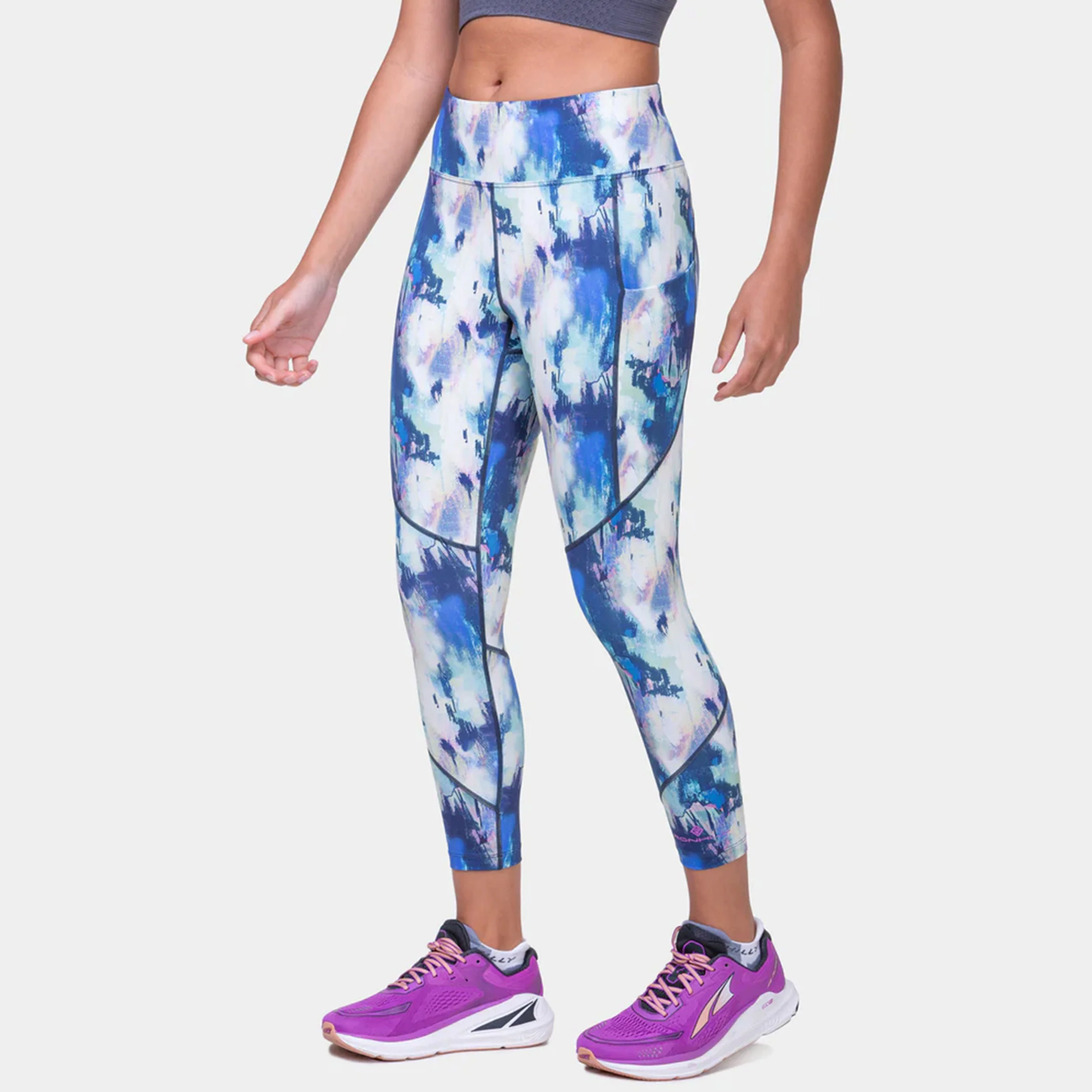 Tech Crop Lauftight Damen-Mehrfarbig - Image 7