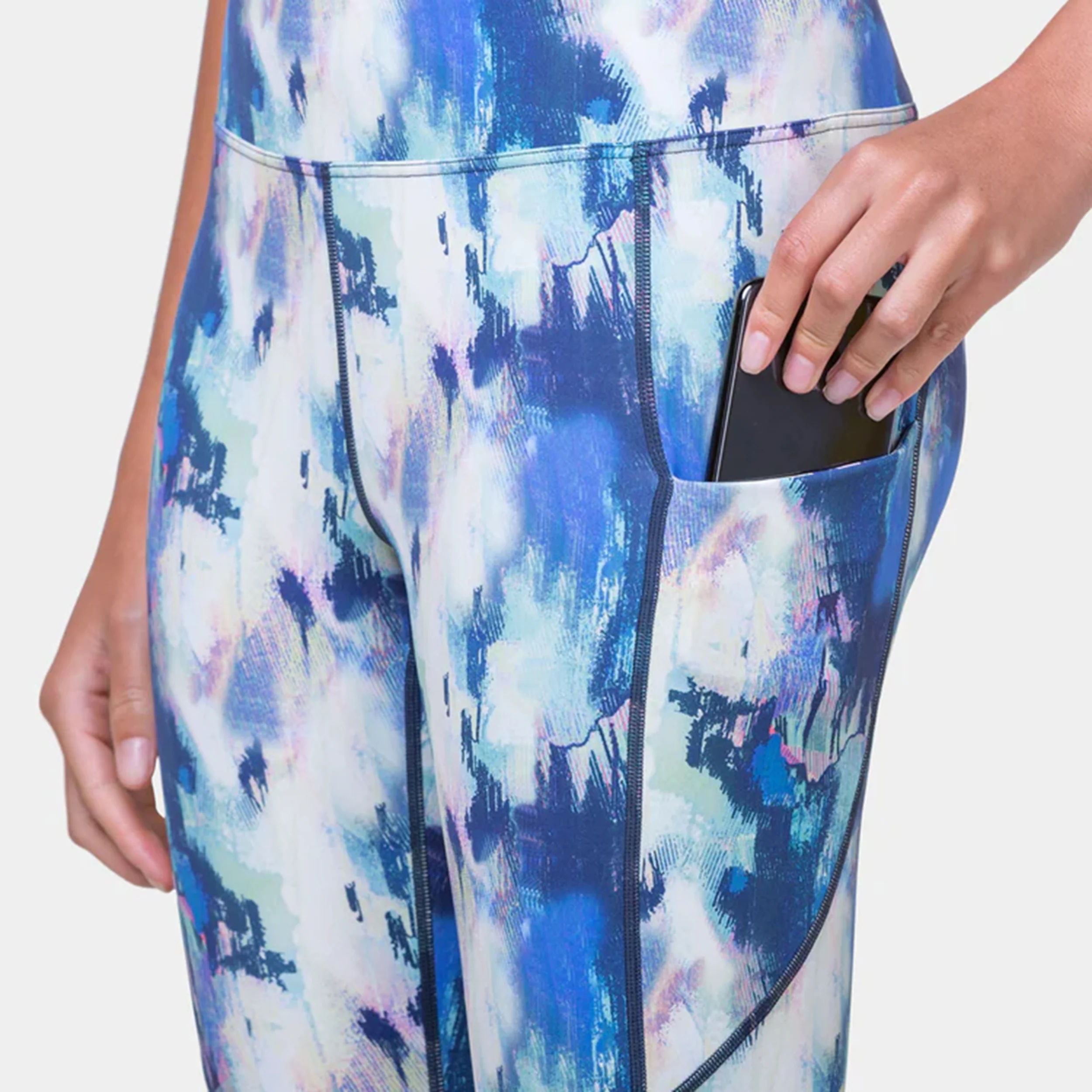 Tech Crop Lauftight Damen-Mehrfarbig - Image 9