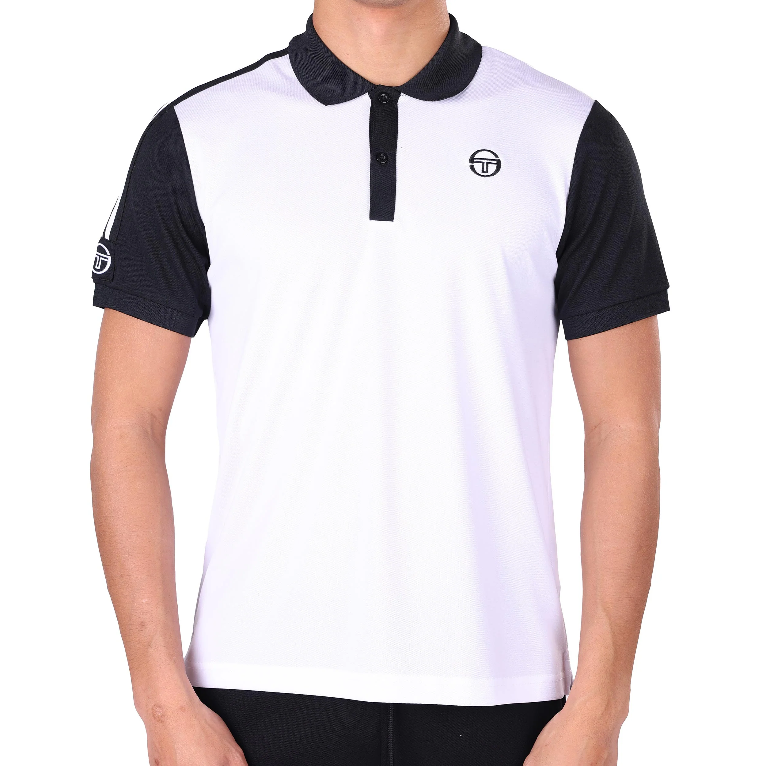 Cesena Polo Herren - weiß, schwarz