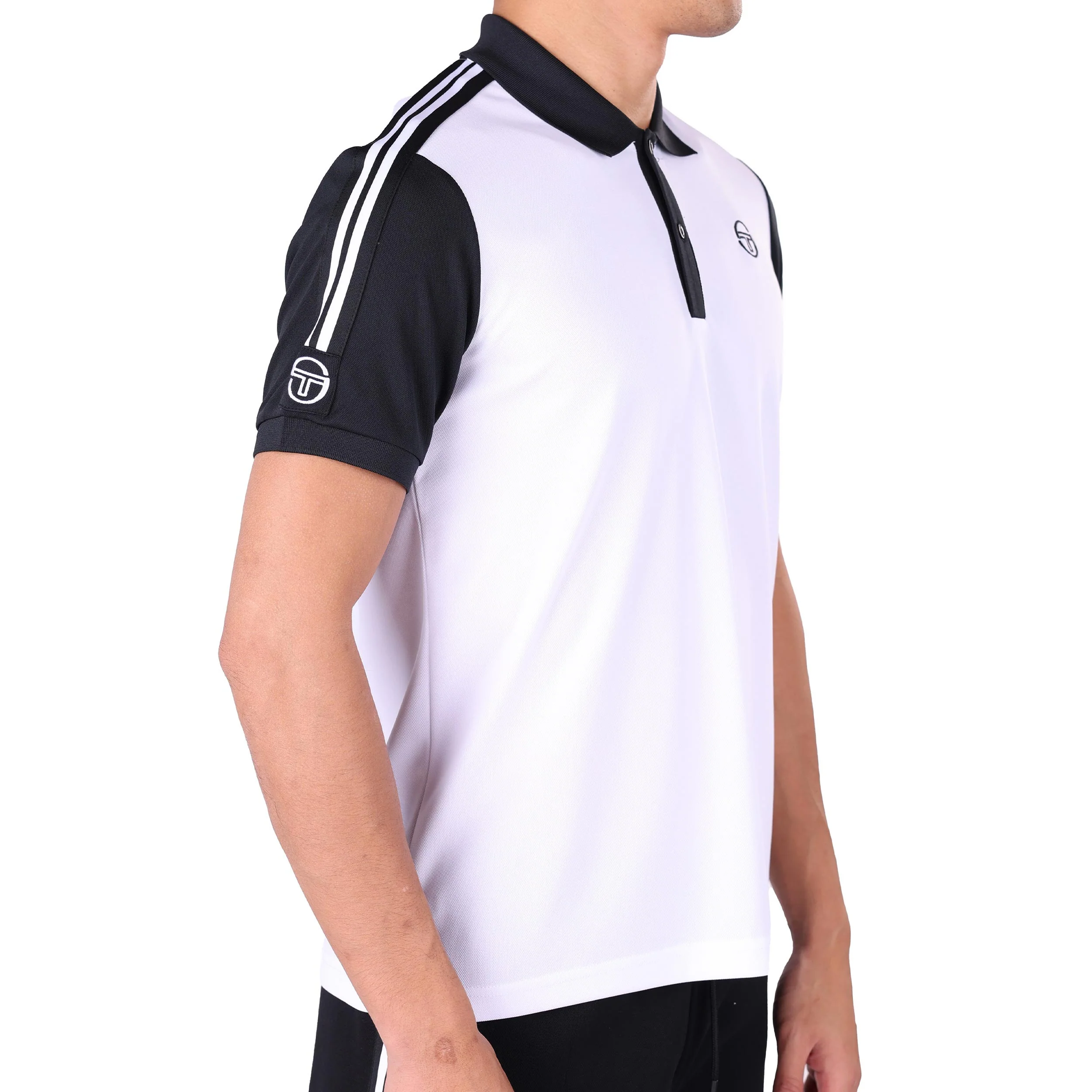 Cesena Polo Herren - weiß, schwarz - Image 2