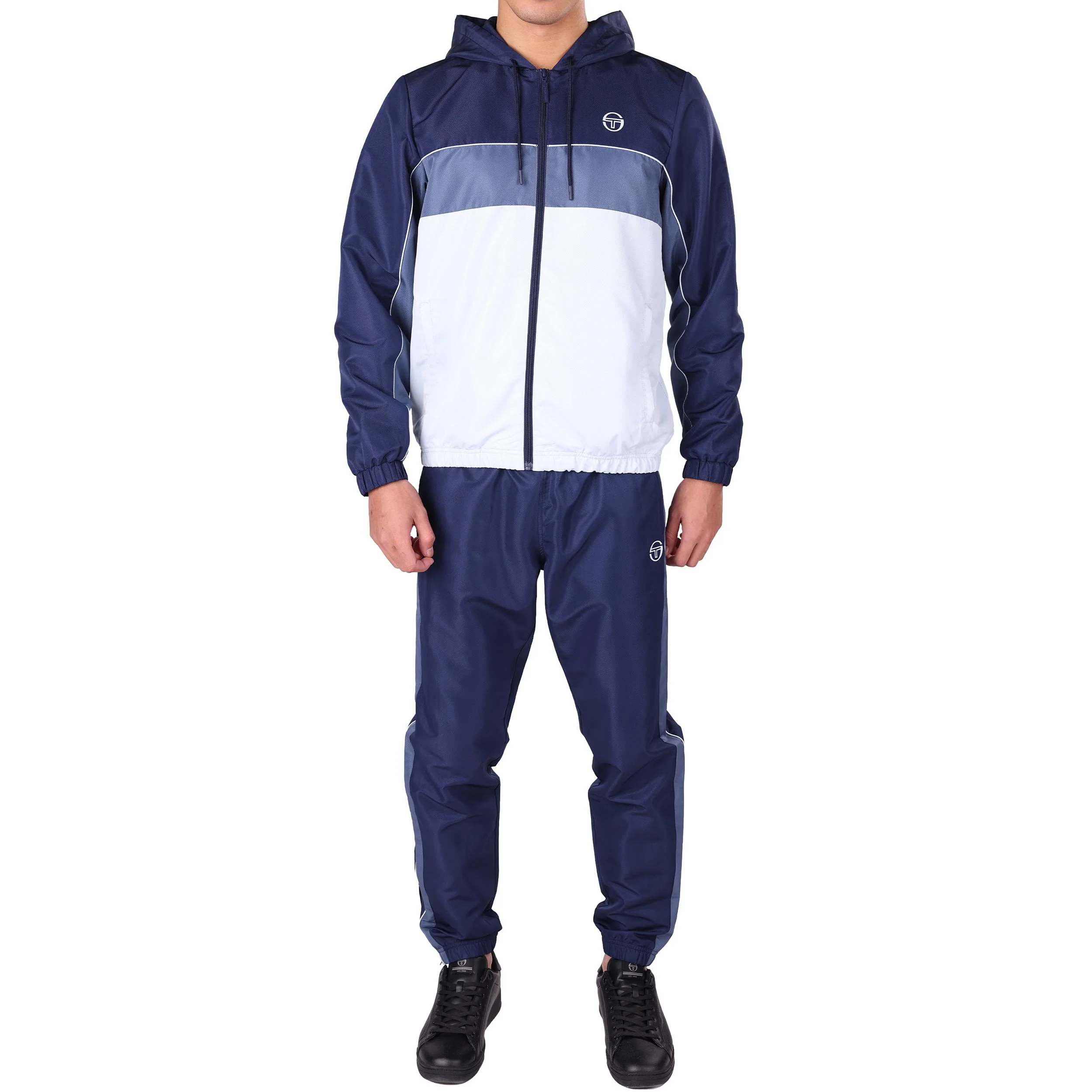 Quarzo Trainingsanzug Herren - dunkelblau, hellblau