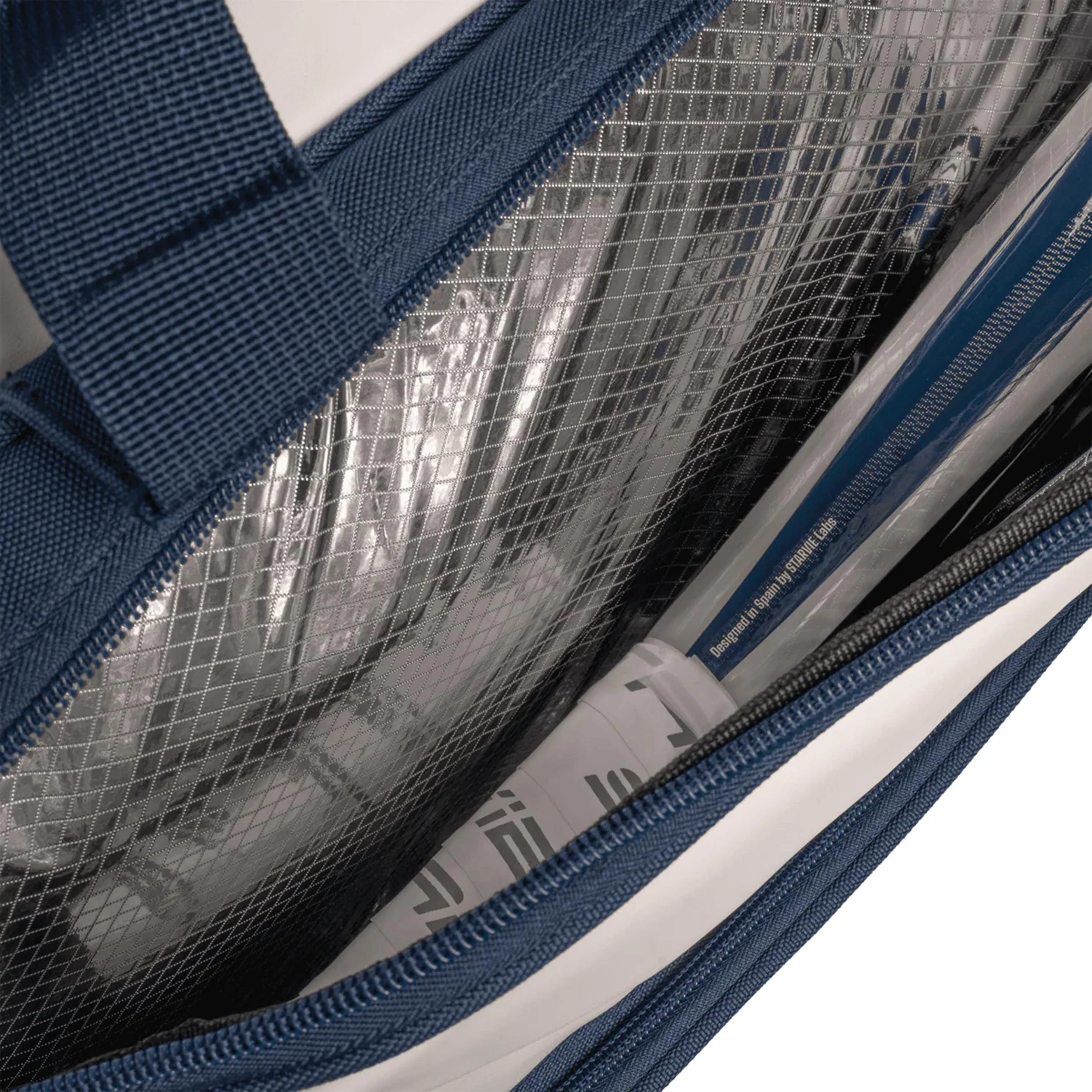 TACTIC PRO Padelschlägertasche -weiß, dunkelblau - Image 4
