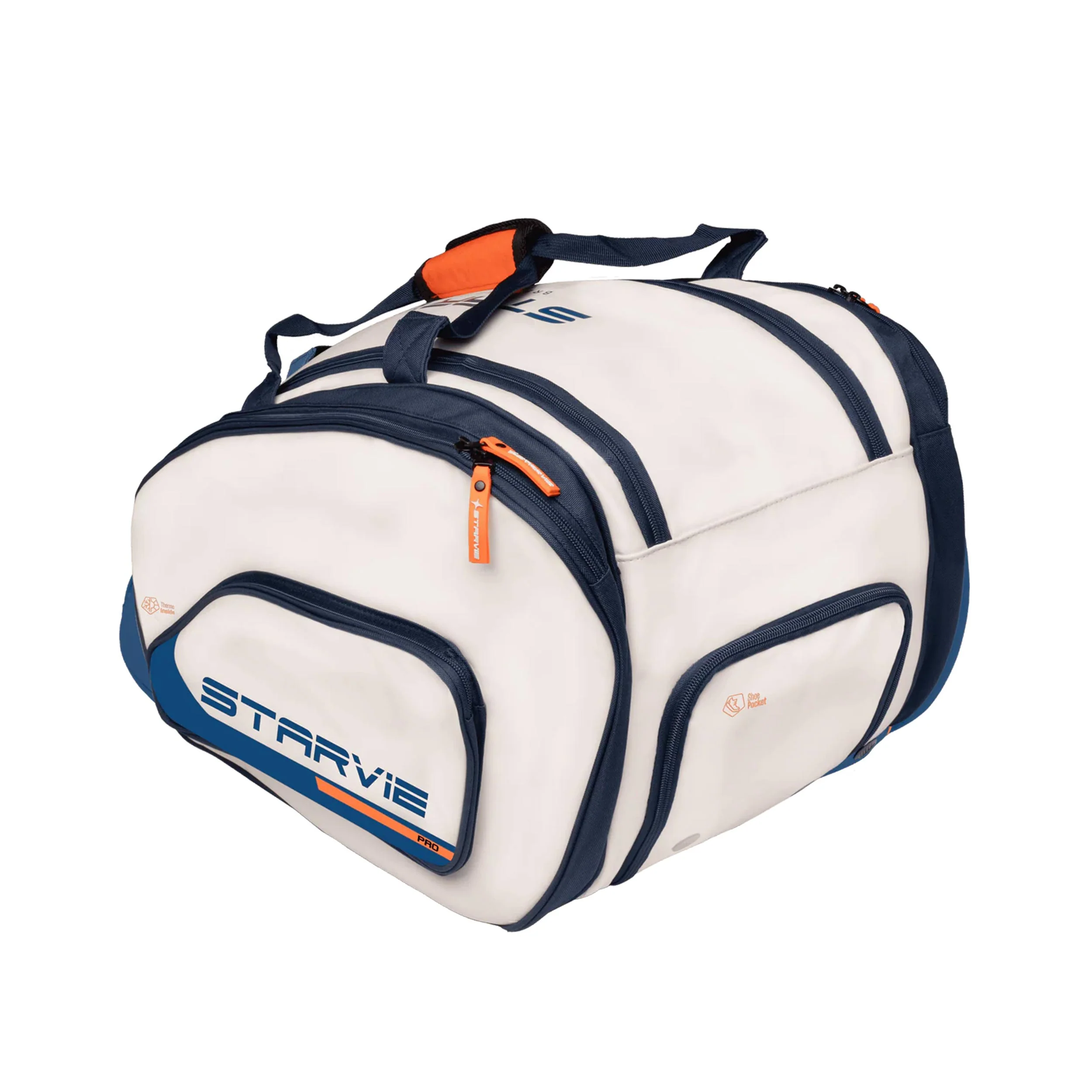 TACTIC PRO Padelschlägertasche -weiß, dunkelblau - Image 5