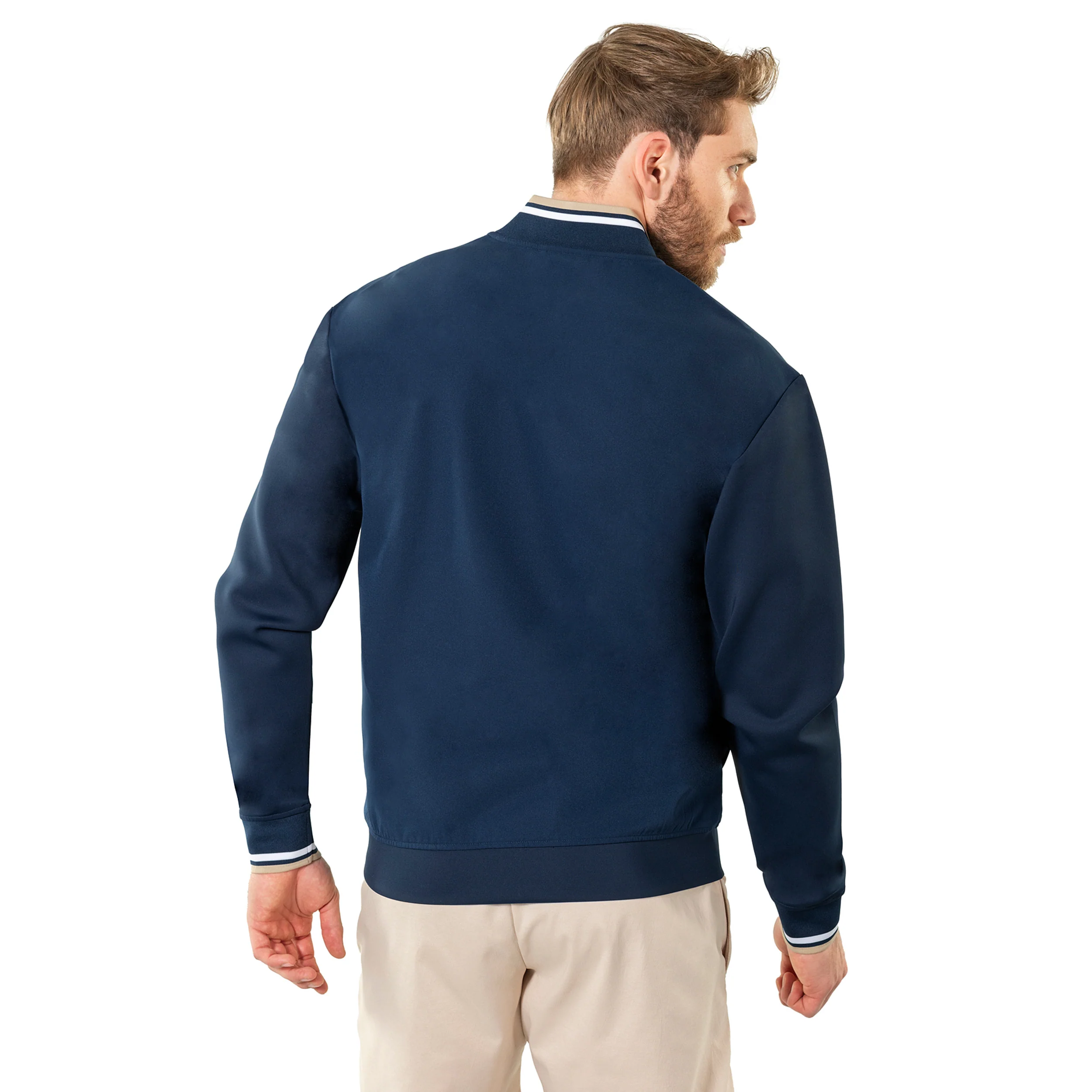 Tech Bomber Trainingsjacke Unisex-dunkelblau - Image 5