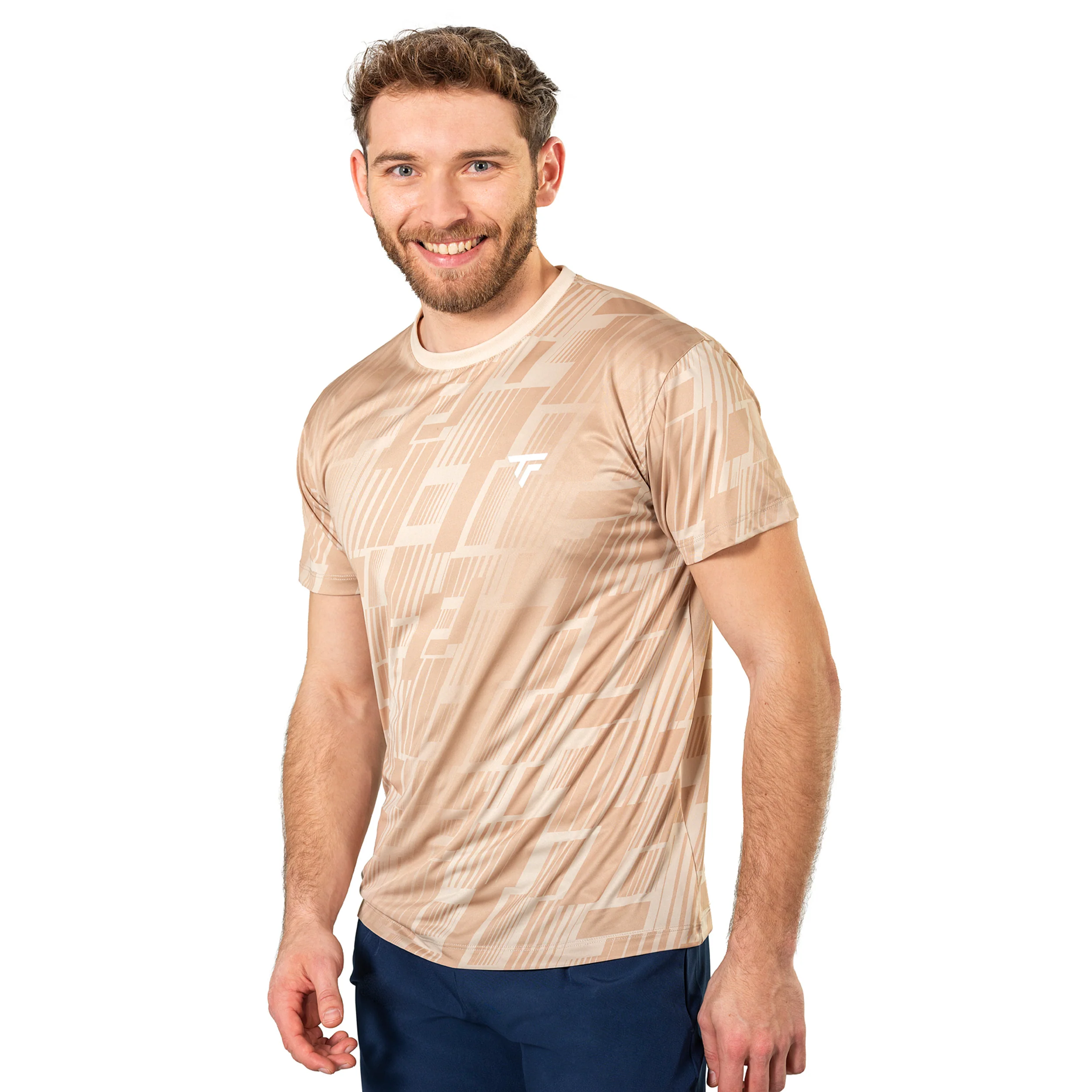 X-Loop T-Shirt Herren-sand - Image 4