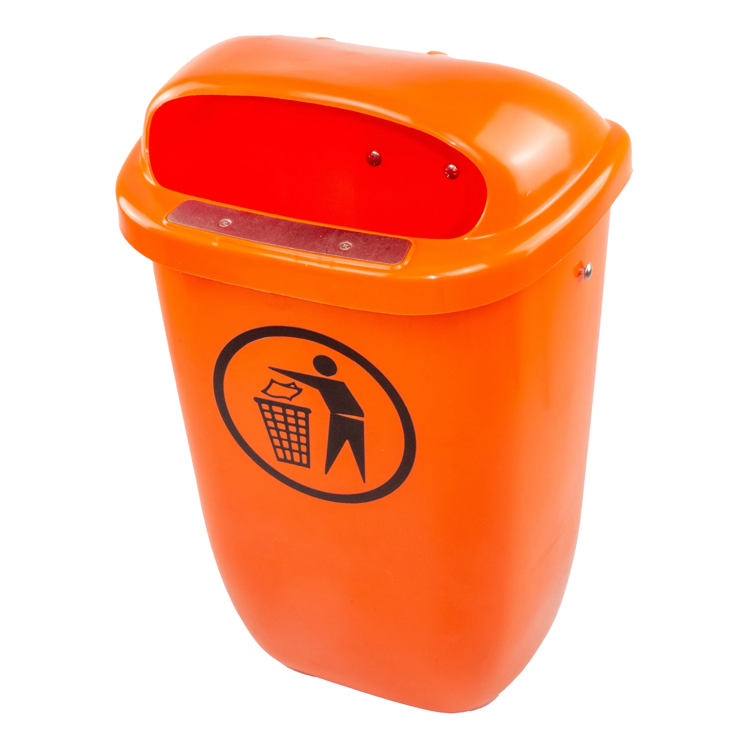 Abfallbehälter-Orange