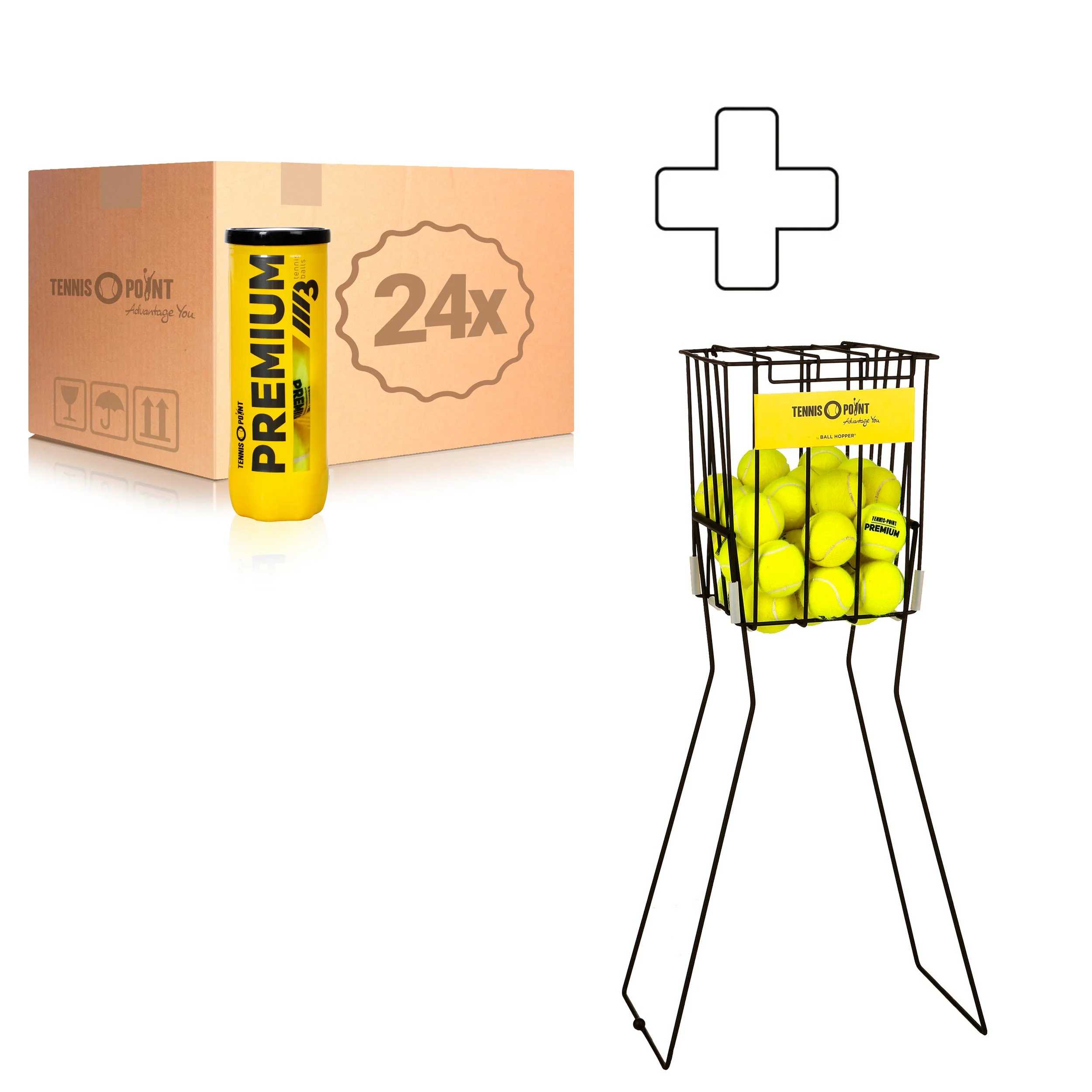 24x 3er Dose Premium plus Ballkorb