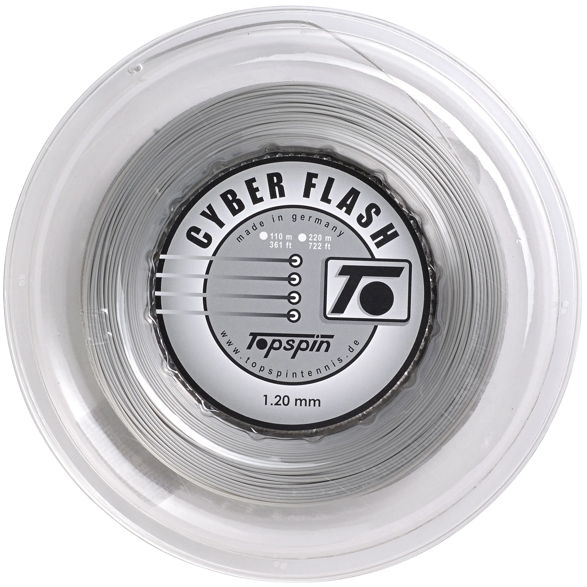 Cyber Flash Saitenrolle 220m-Silber