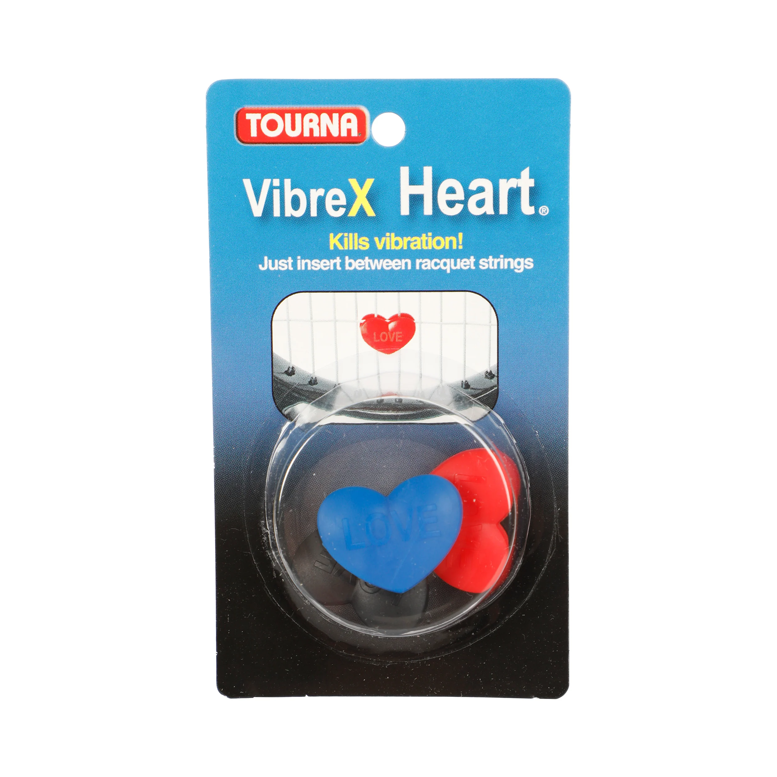 Vibrex Heart Dämpfer 3er Pack-Rot,Schwarz