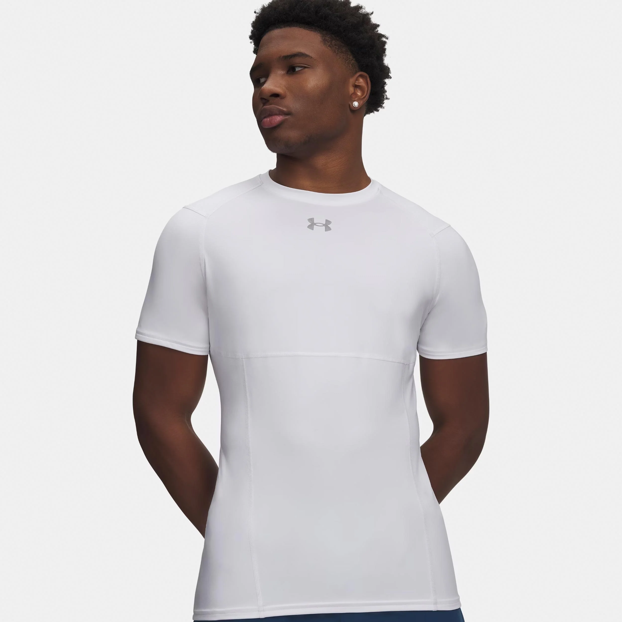 Elite Fitted T-Shirt Herren-weiß