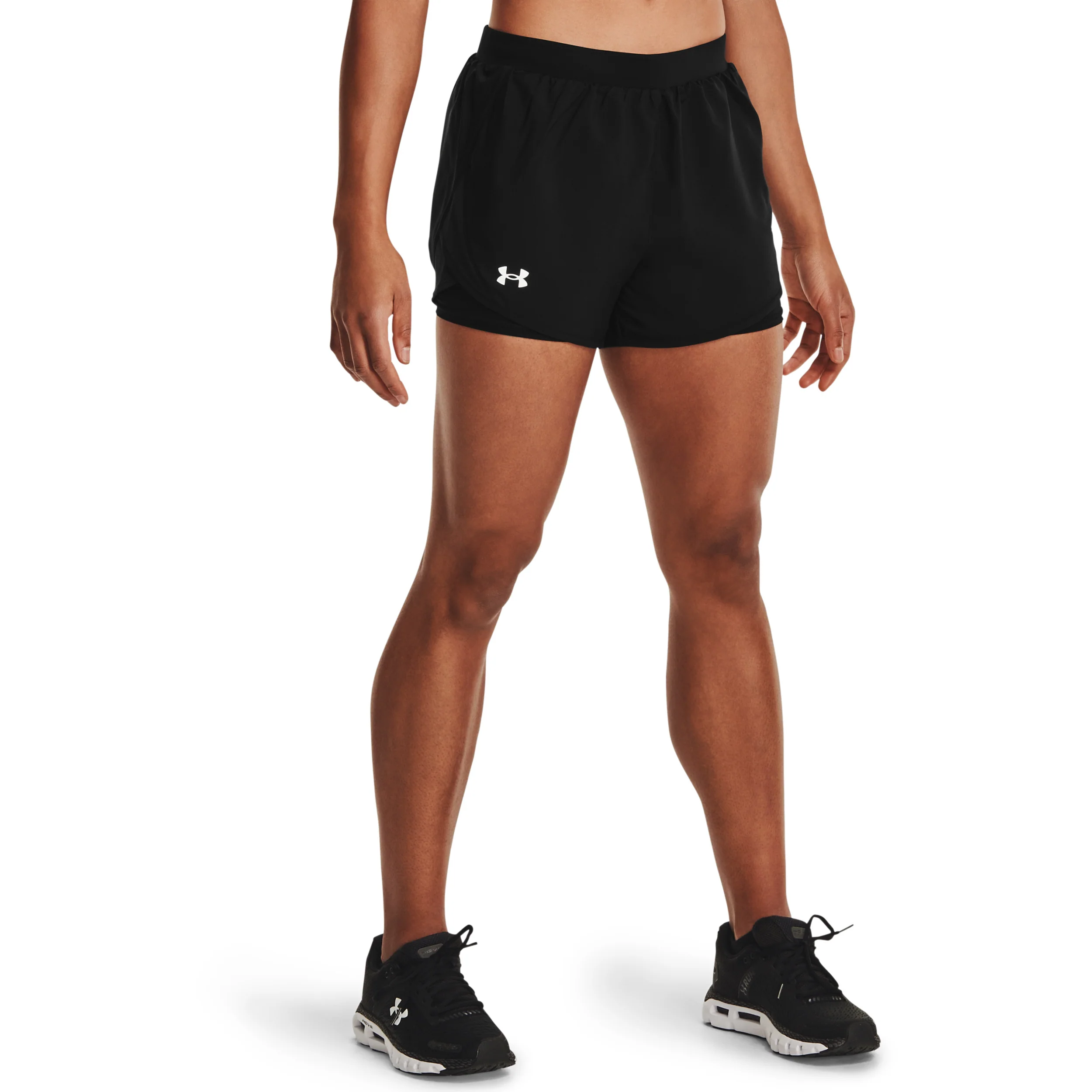 Fly By 2.0 2in1 Shorts Damen-Schwarz,Silber - Image 3