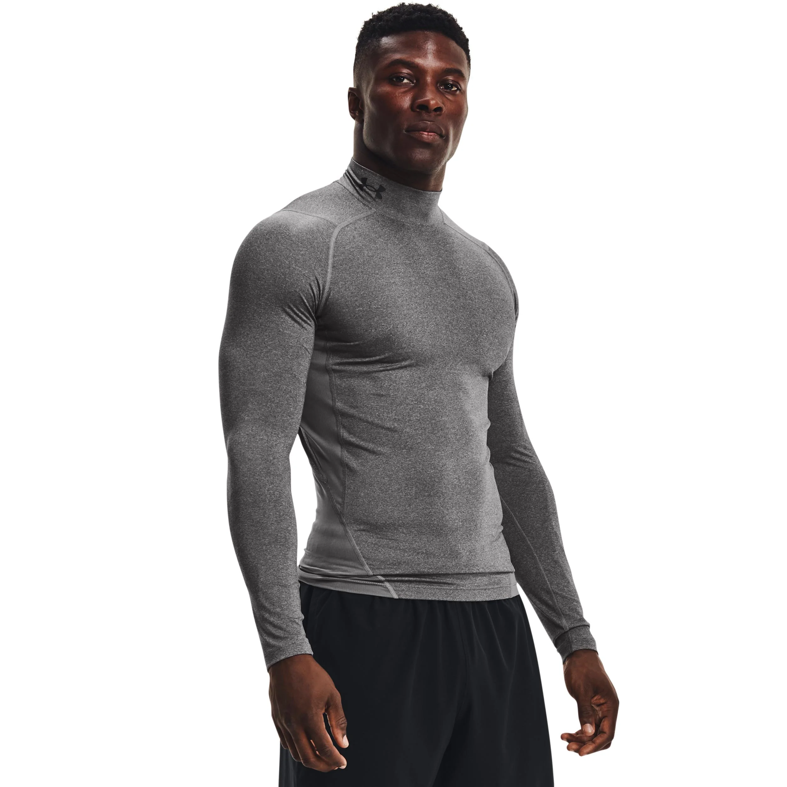 Heatgear Comp Mock Longsleeve Herren-Grau - Image 3