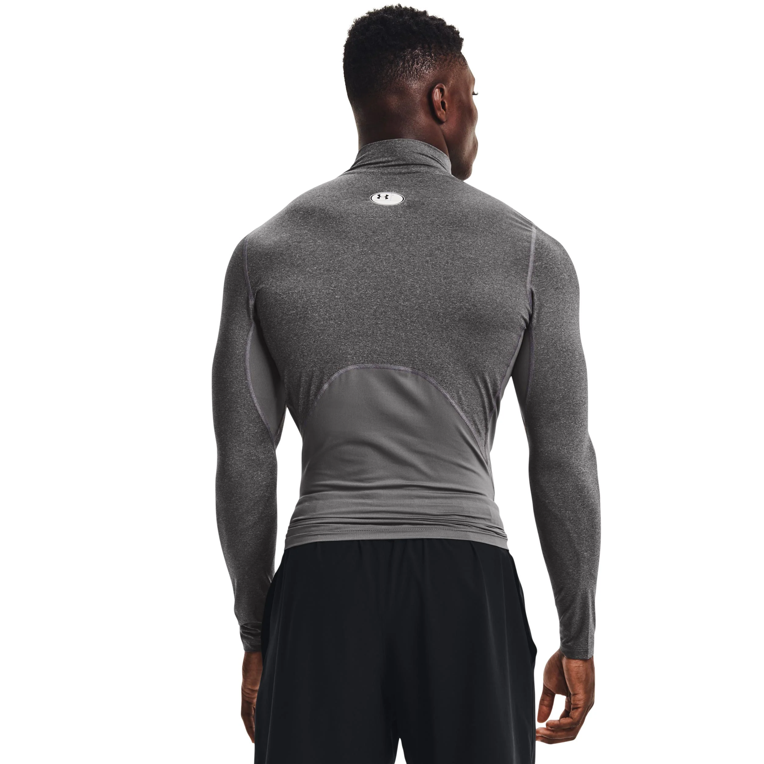 Heatgear Comp Mock Longsleeve Herren-Grau - Image 4
