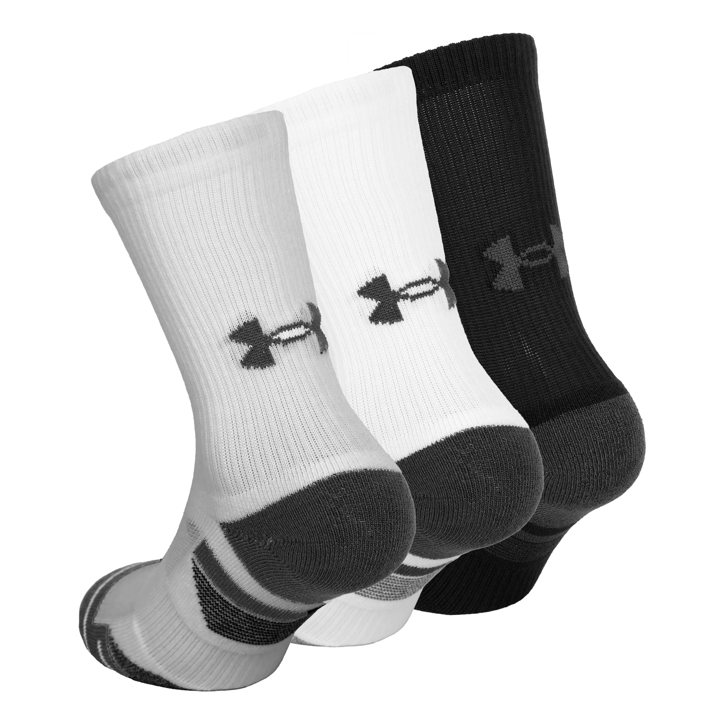 Performance Tech Crew Sportsocken 3er Pack-Grau,Mehrfarbig - Image 2