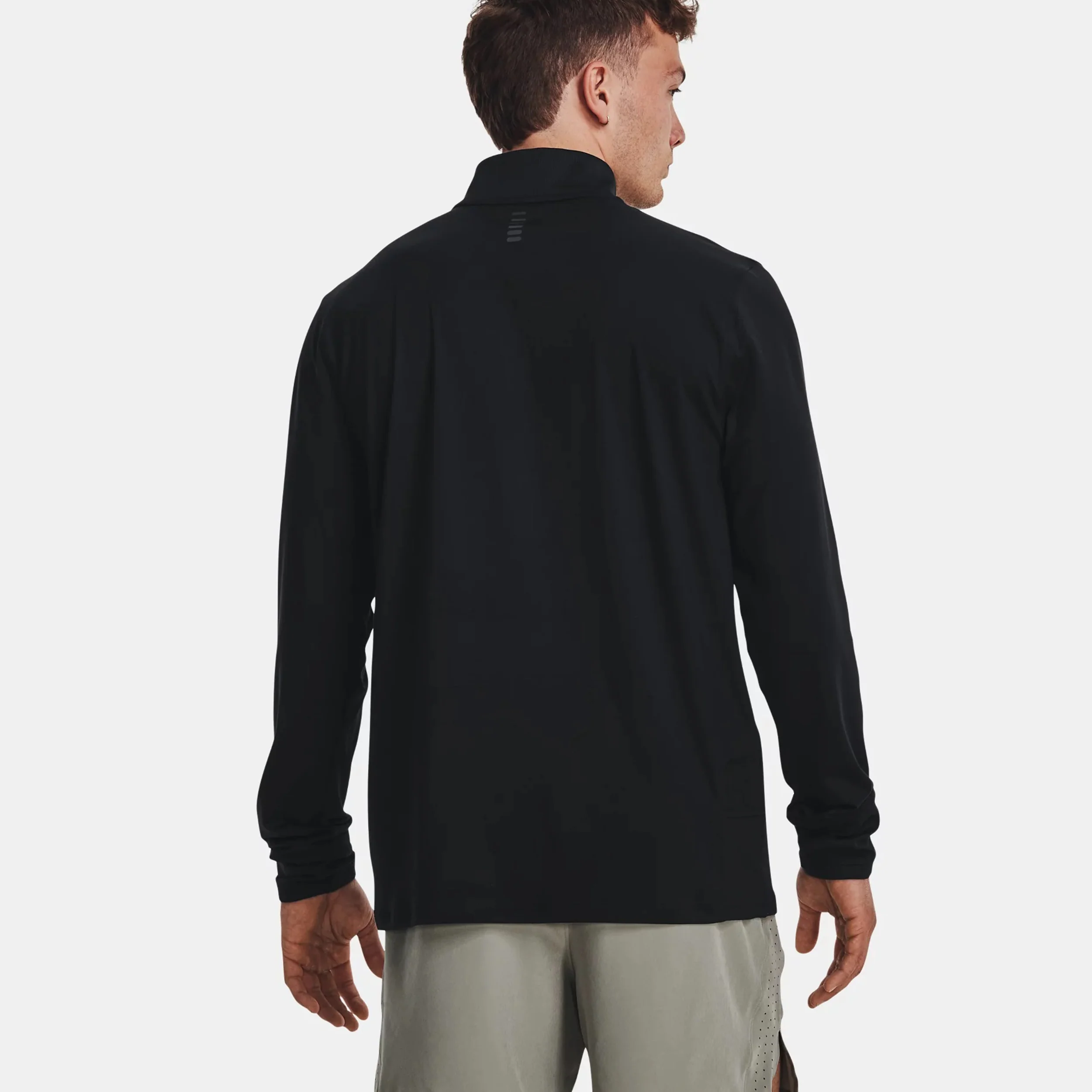 Qualifier Run 1/4 Zip Laufshirt Herren-Schwarz - Image 4
