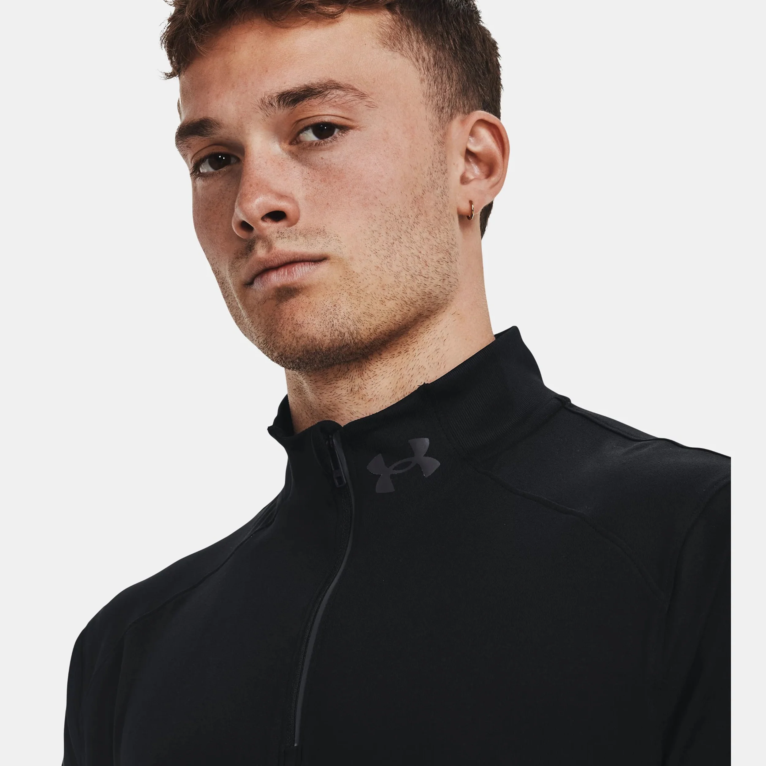 Qualifier Run 1/4 Zip Laufshirt Herren-Schwarz - Image 6