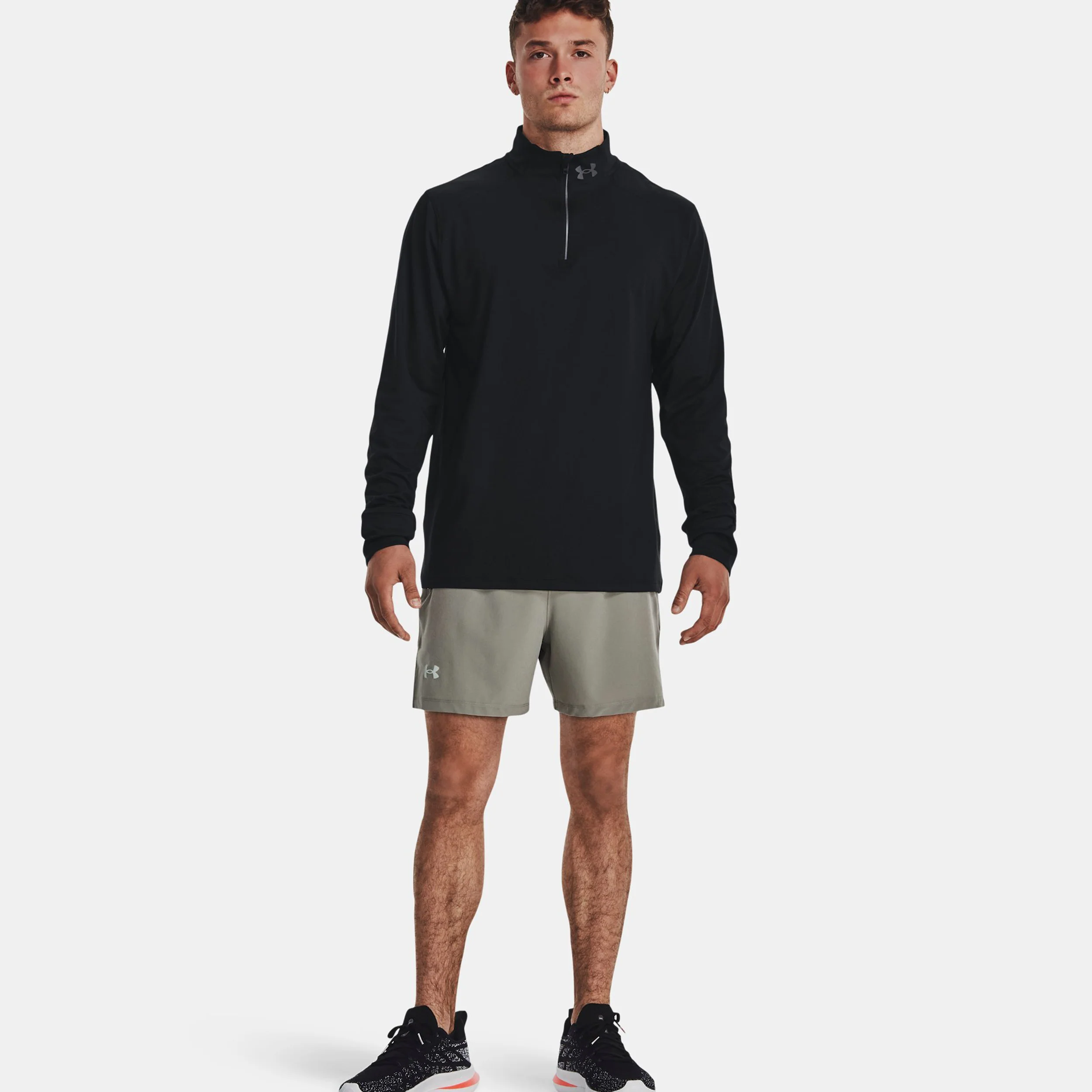 Qualifier Run 1/4 Zip Laufshirt Herren-Schwarz - Image 9
