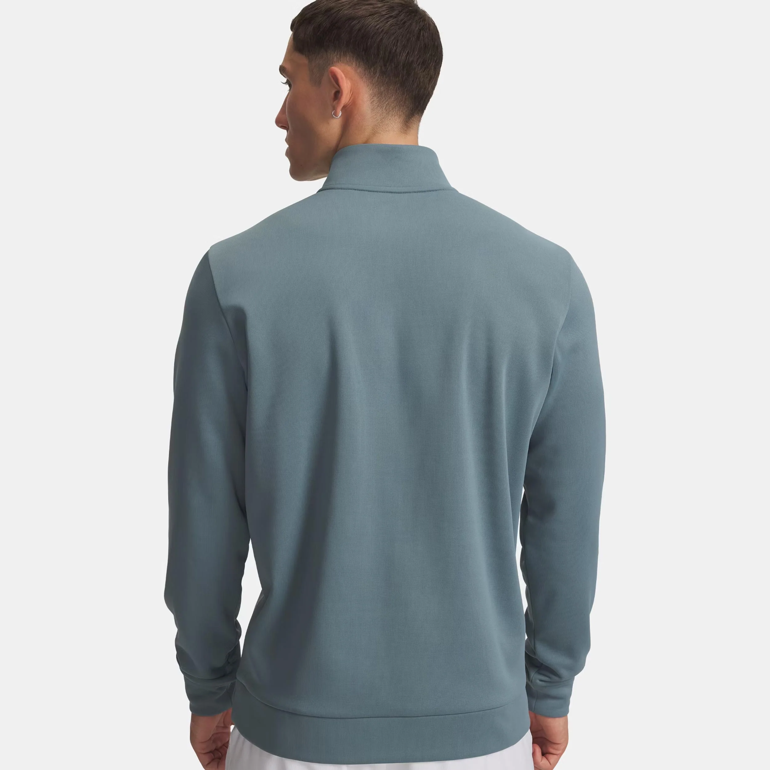 Quarter Half-Zip Longsleeve Herren-hellblau - Image 4