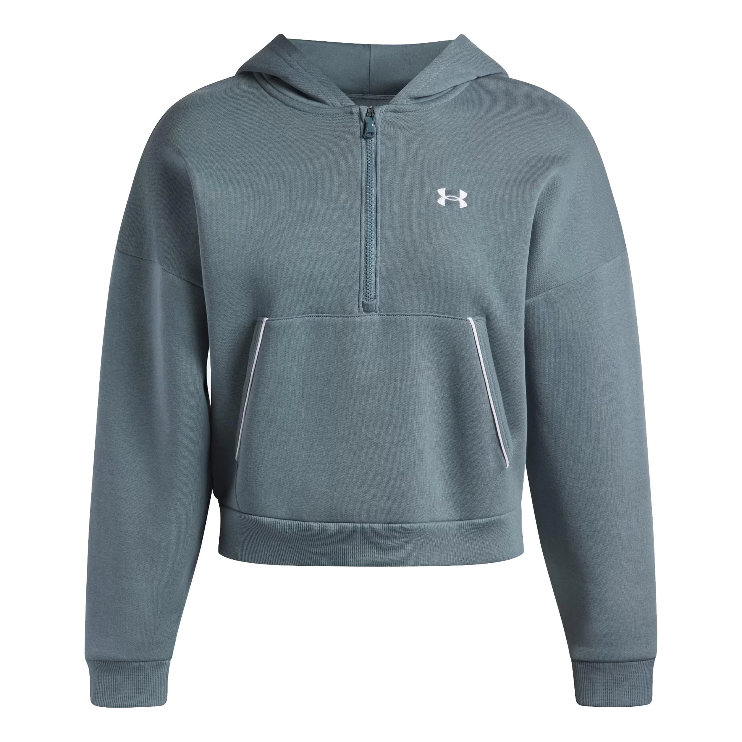 Rival Fleece Piped Half-Zip Sweatshirt Damen-weiß