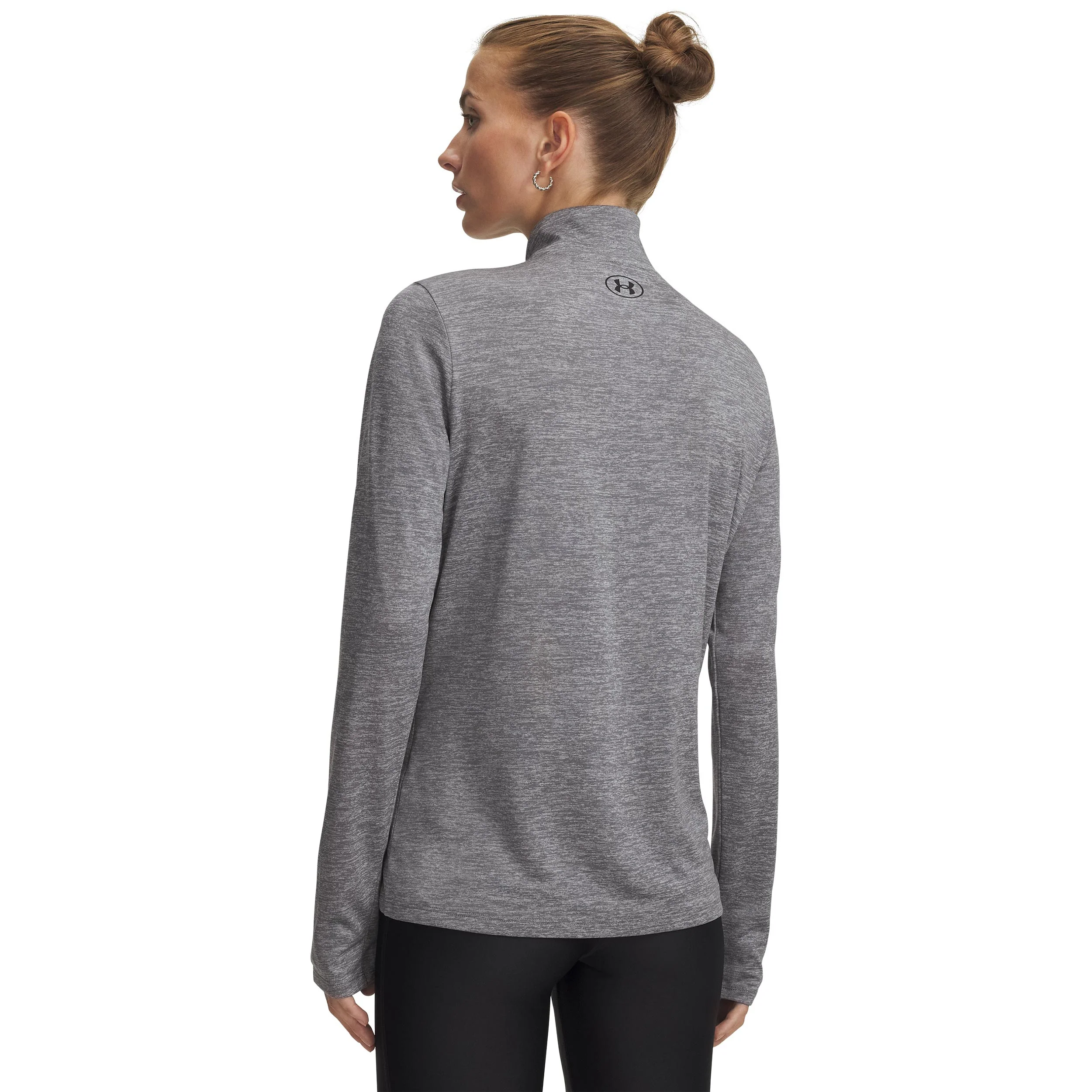 Tech 1/2 Zip-Twist Longsleeve Damen-grün, schwarz - Image 2