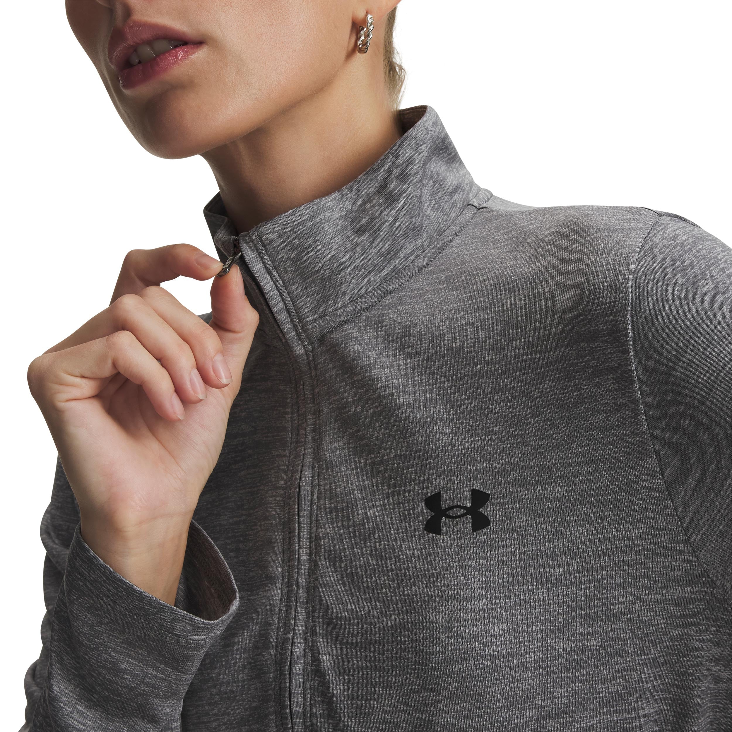 Tech 1/2 Zip-Twist Longsleeve Damen-grün, schwarz - Image 3