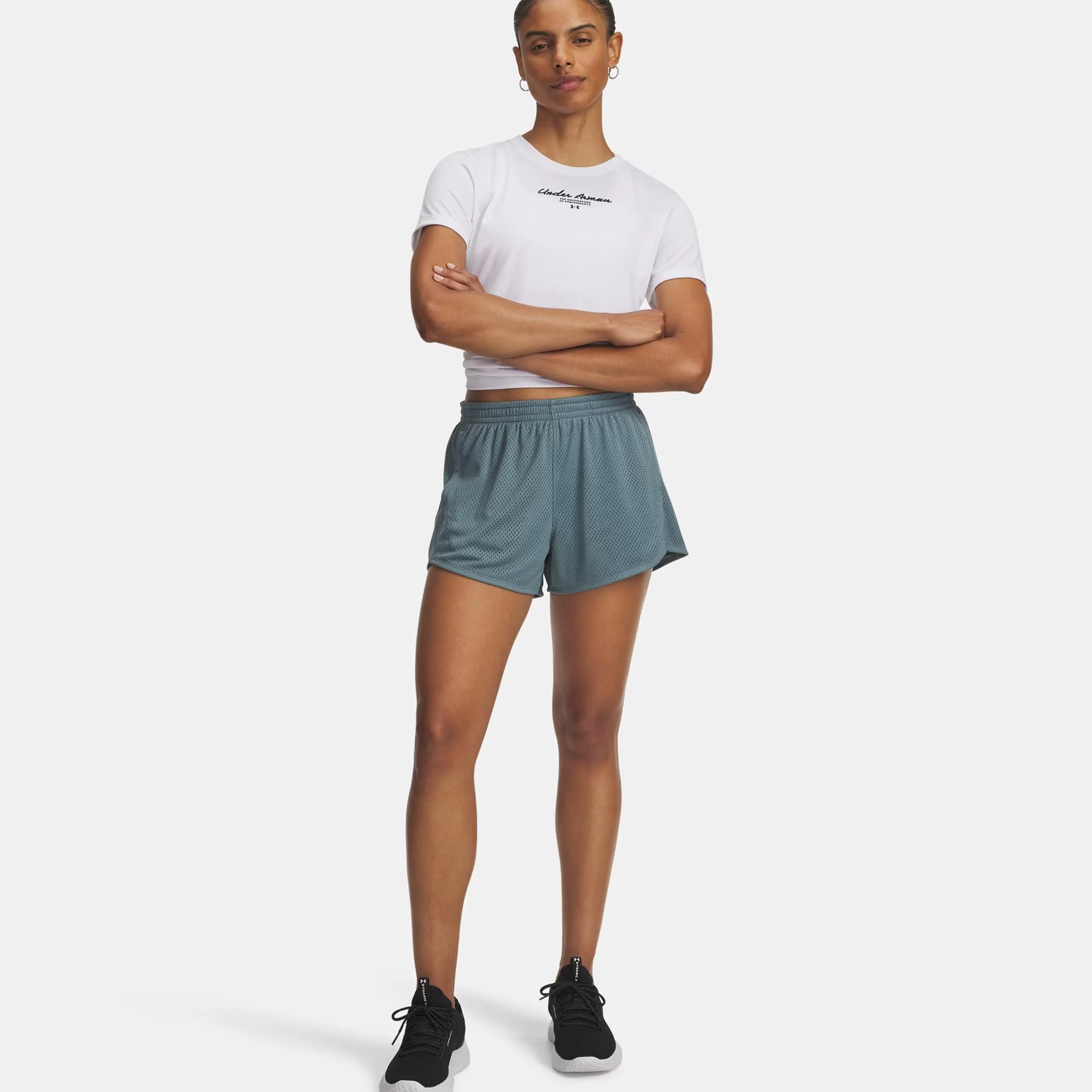 Tech Play Up Mesh Shorts Damen-blaugrau - Image 3