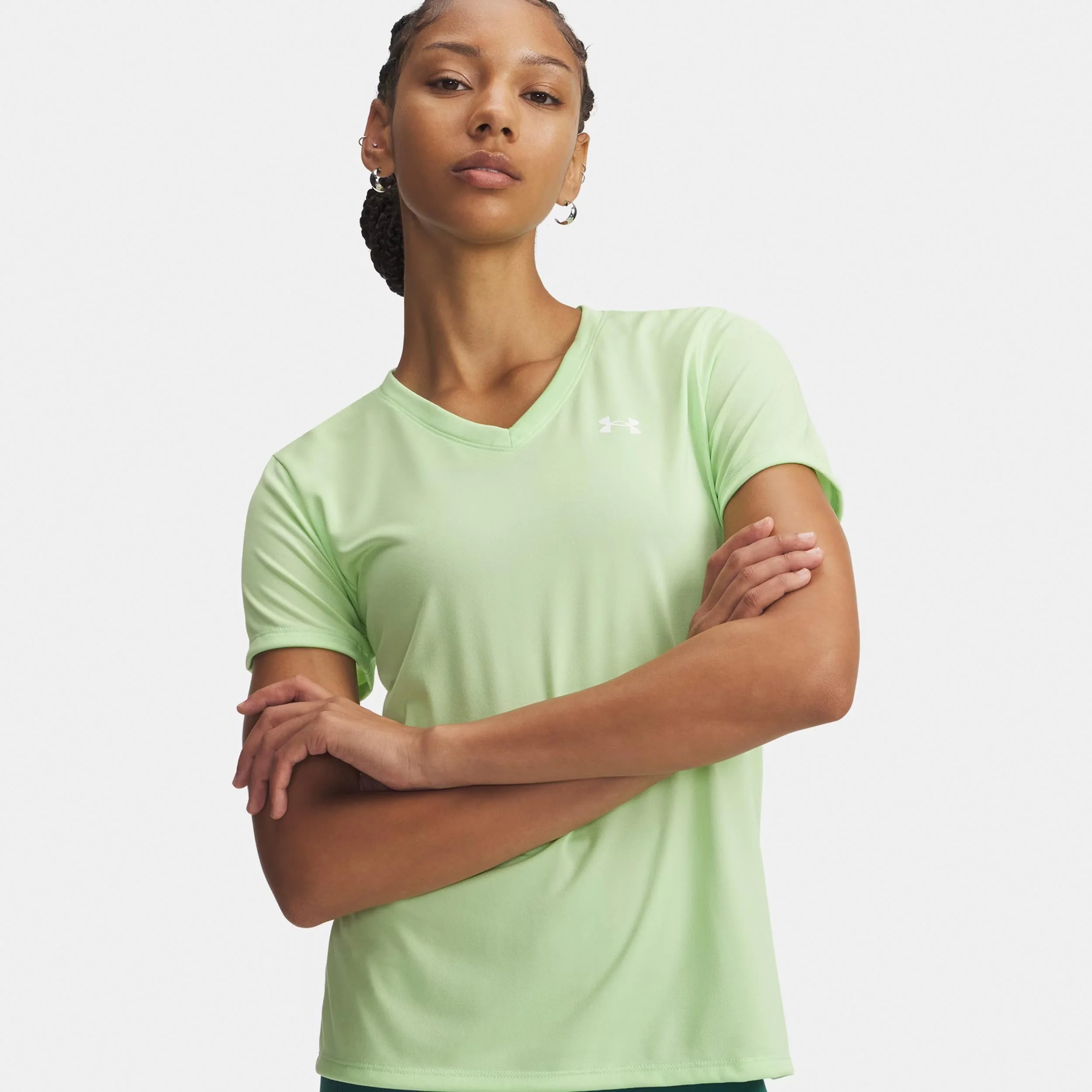 Tech Solid T-Shirt Damen-grün
