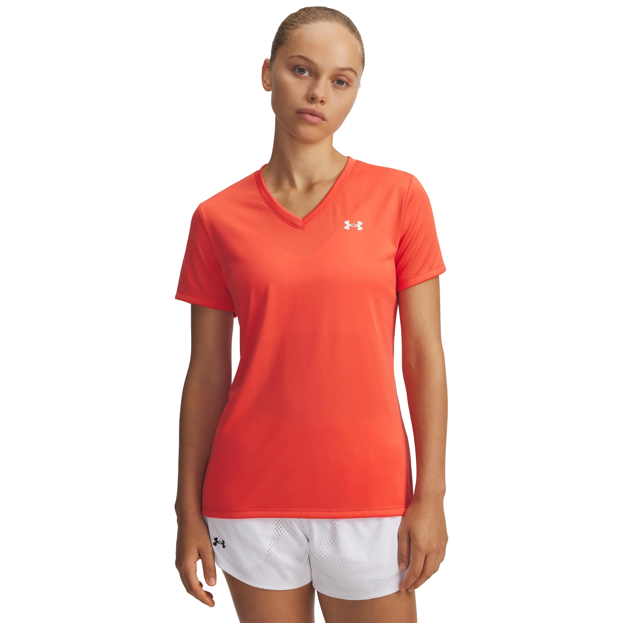 Tech Solid T-Shirt Damen-rot