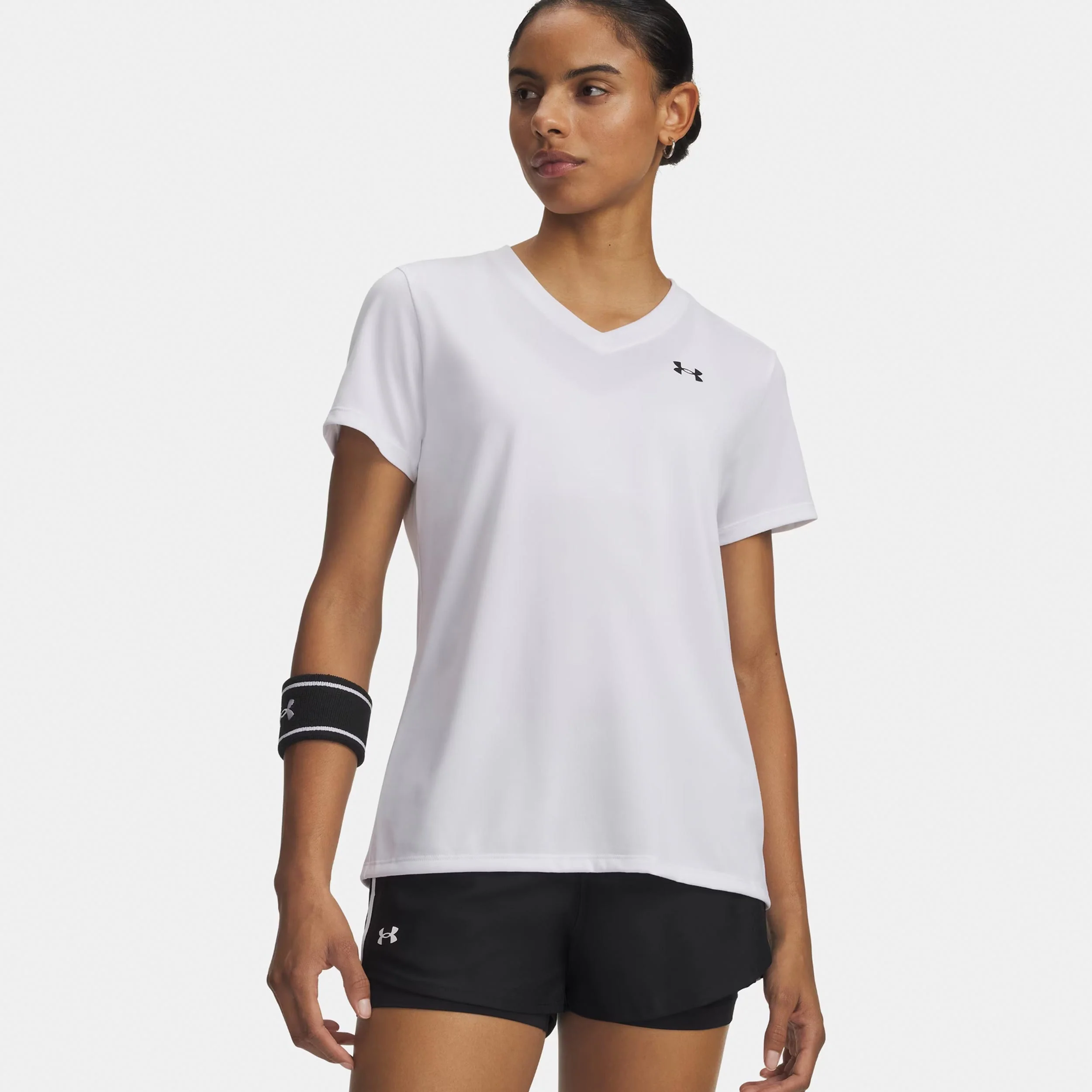 Tech Solid T-Shirt Damen-weiß - Image 3