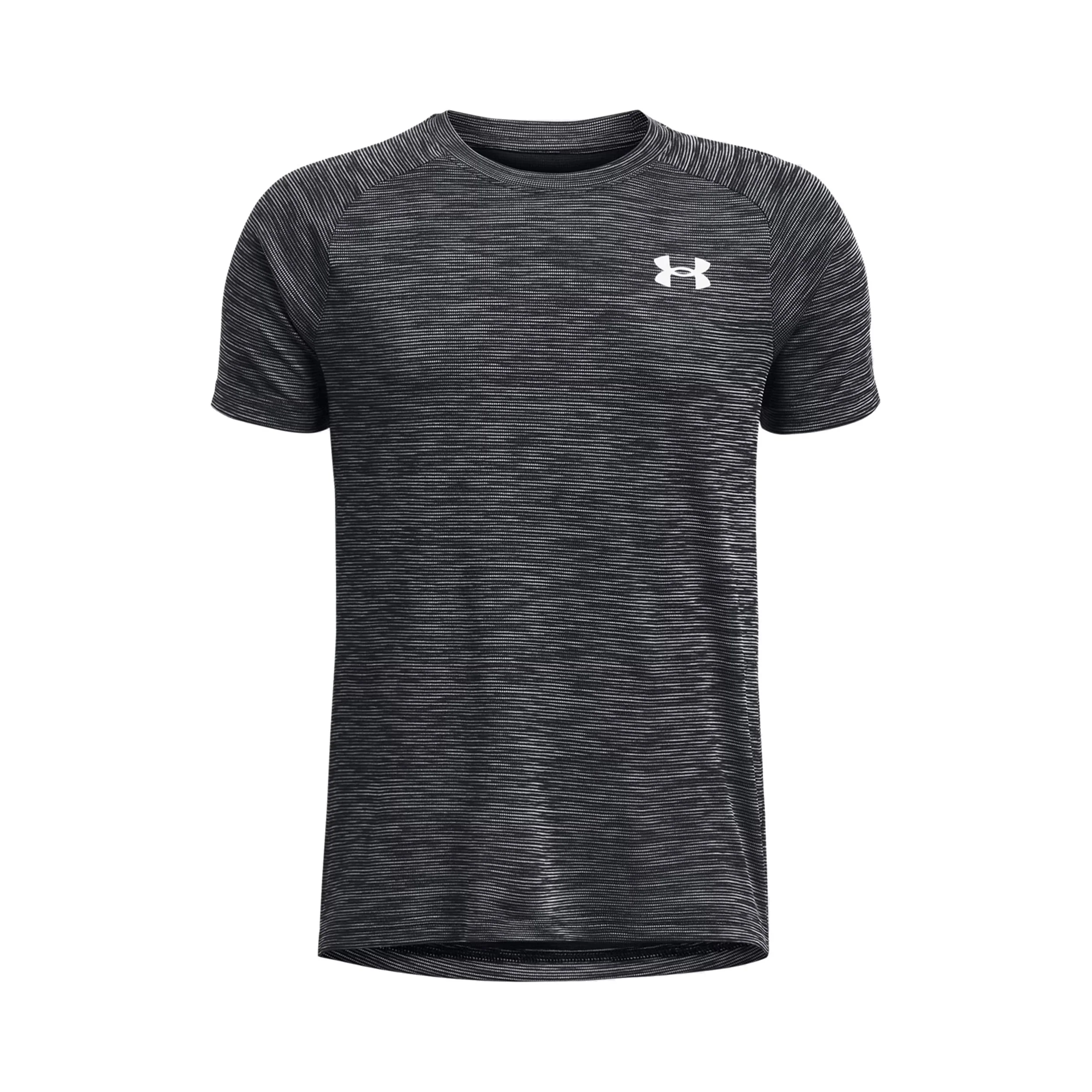 Tech Textured T-Shirt Jungen-schwarz, weiß