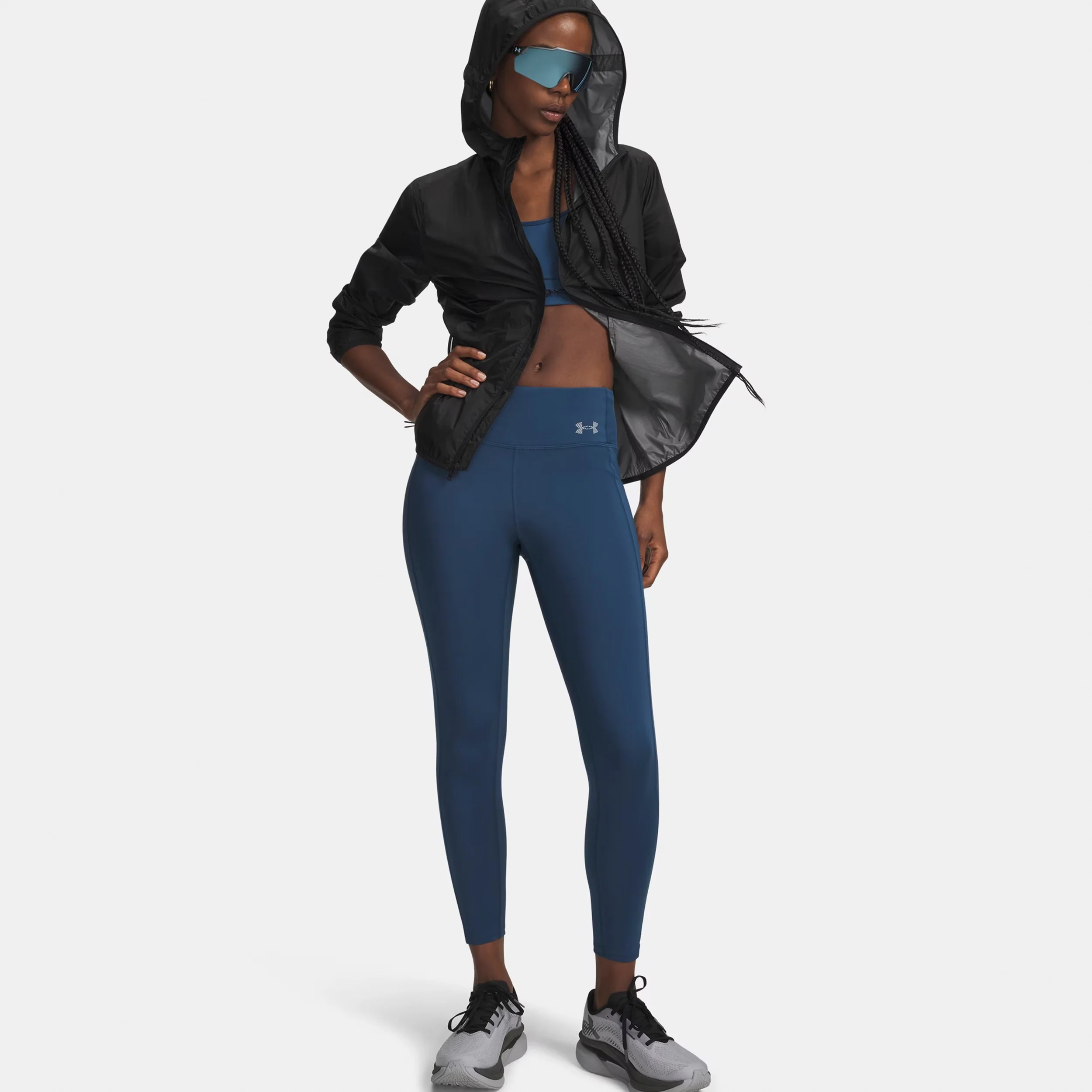 Velociti Ankle Lauftight Damen-blau, silber - Image 3