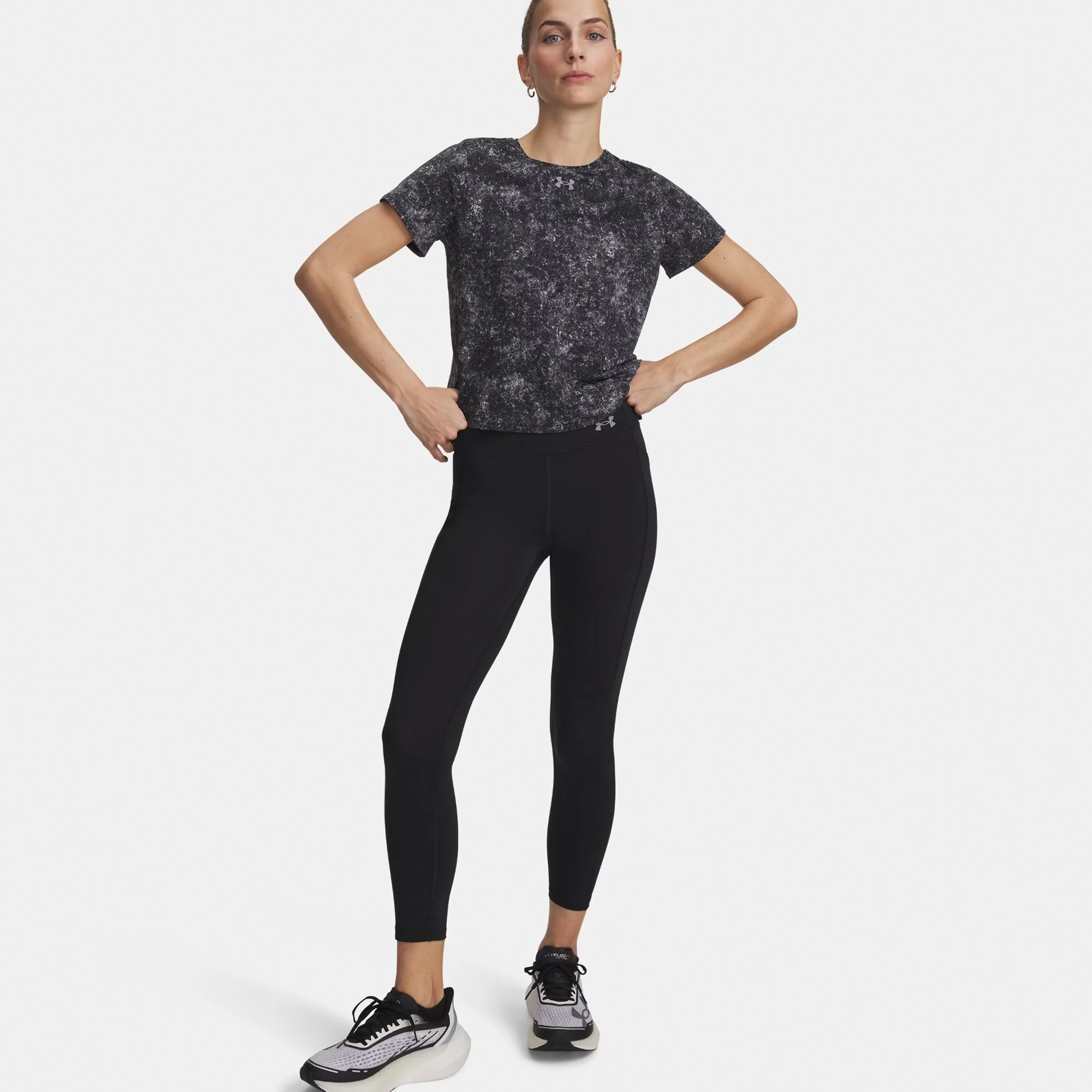 Velociti Ankle  Lauftight Damen-schwarz, silber - Image 3