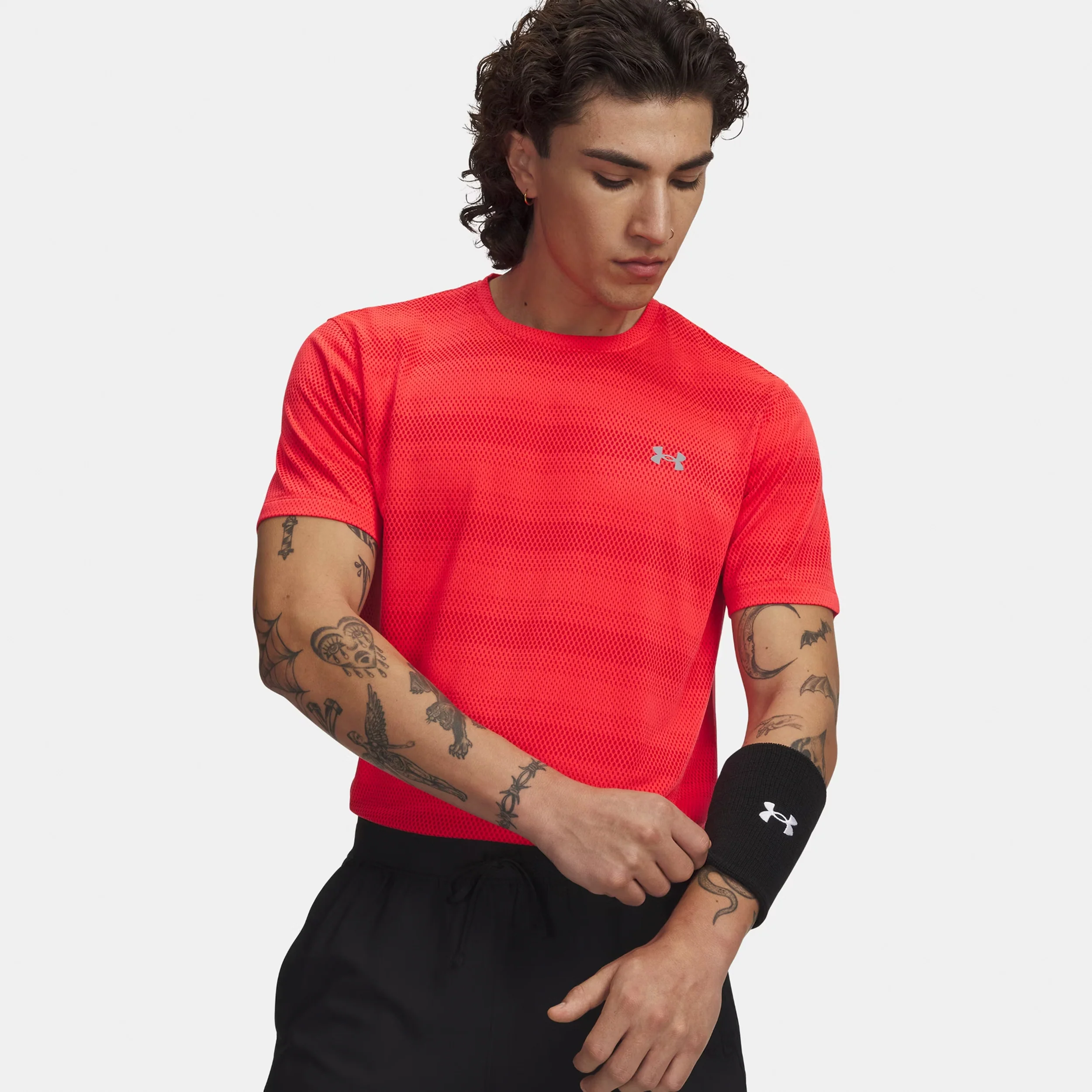 Velociti Laufshirt Herren - rot, silber