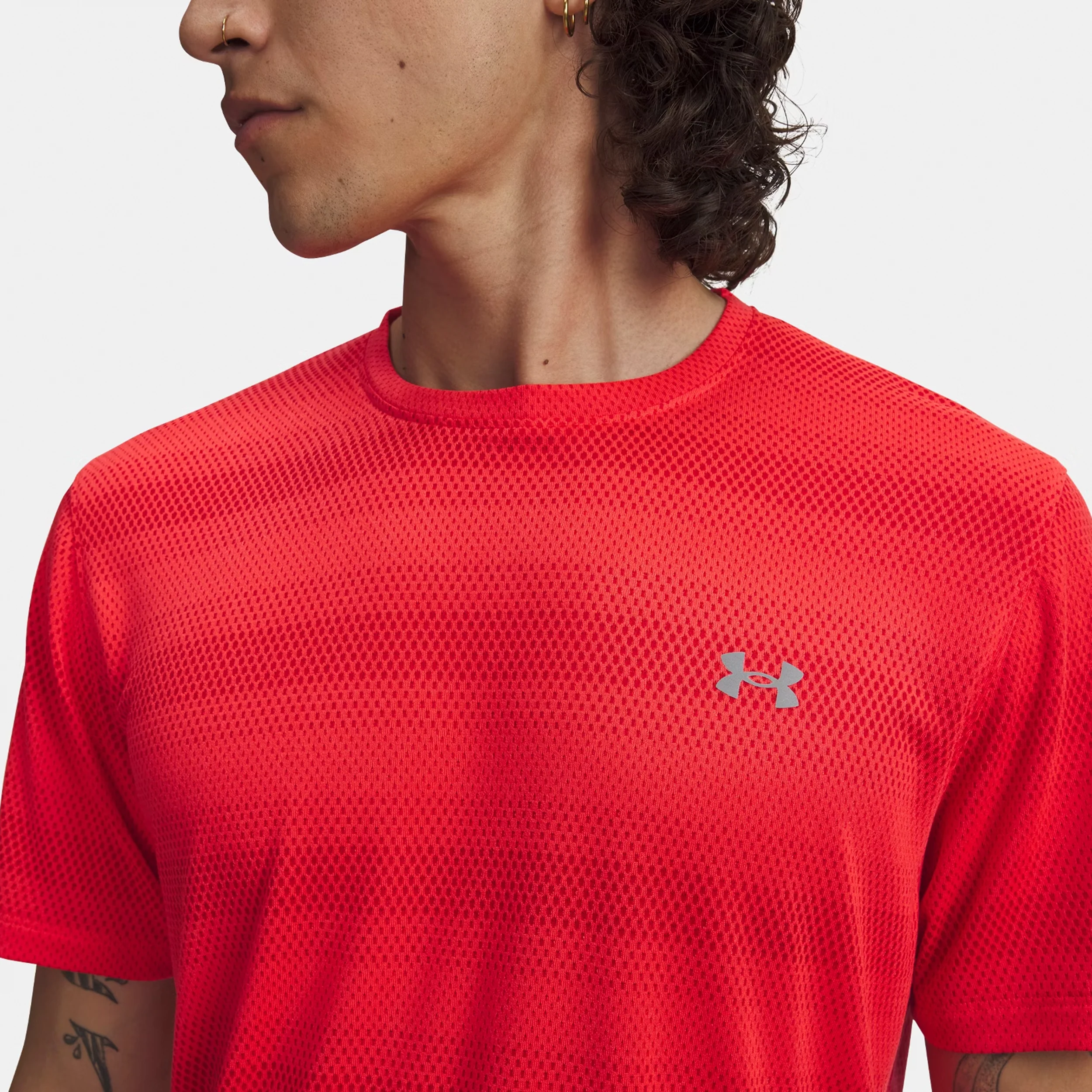 Velociti Laufshirt Herren - rot, silber - Image 3