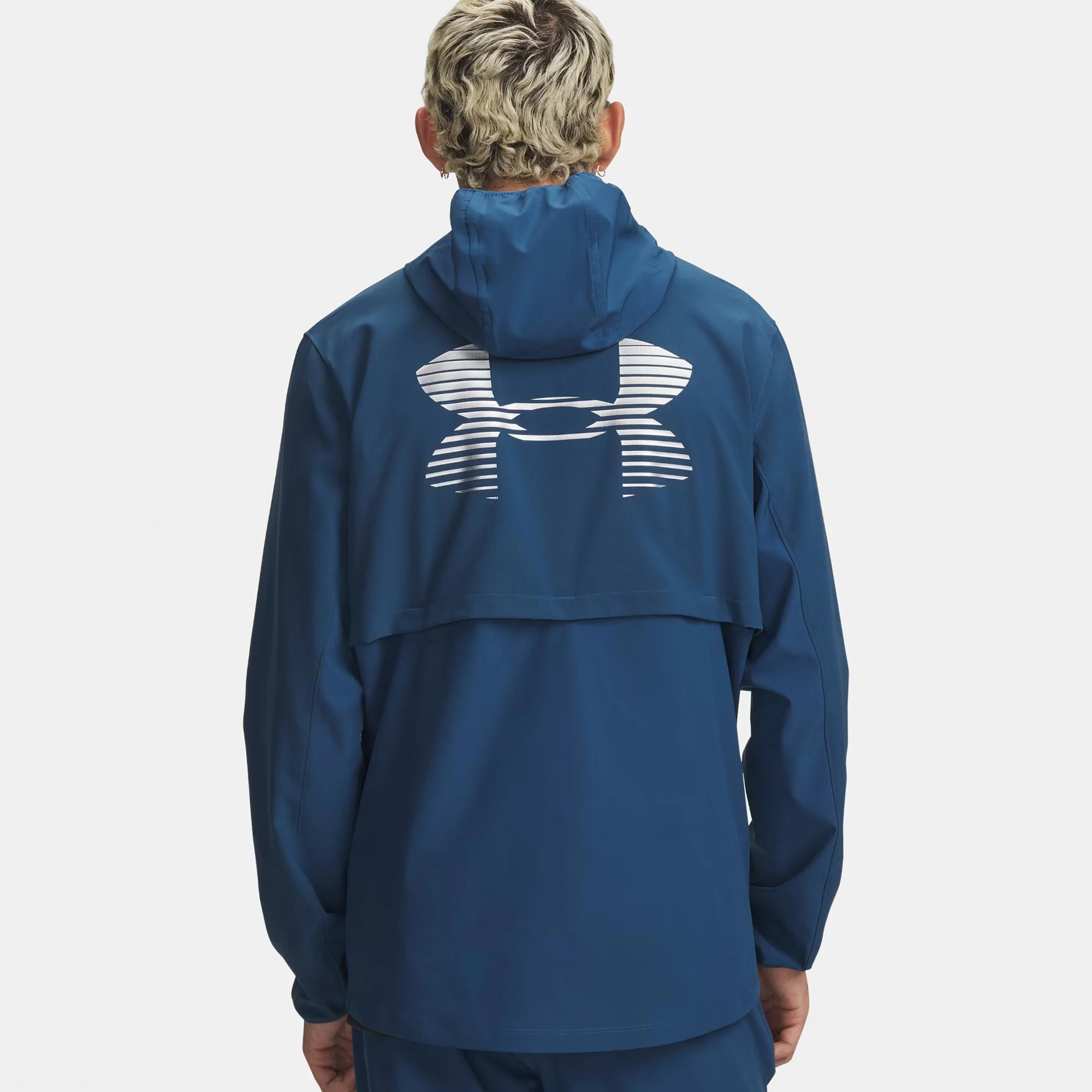 Velociti Pro Storm Laufjacke Herren - blau, silber - Image 2