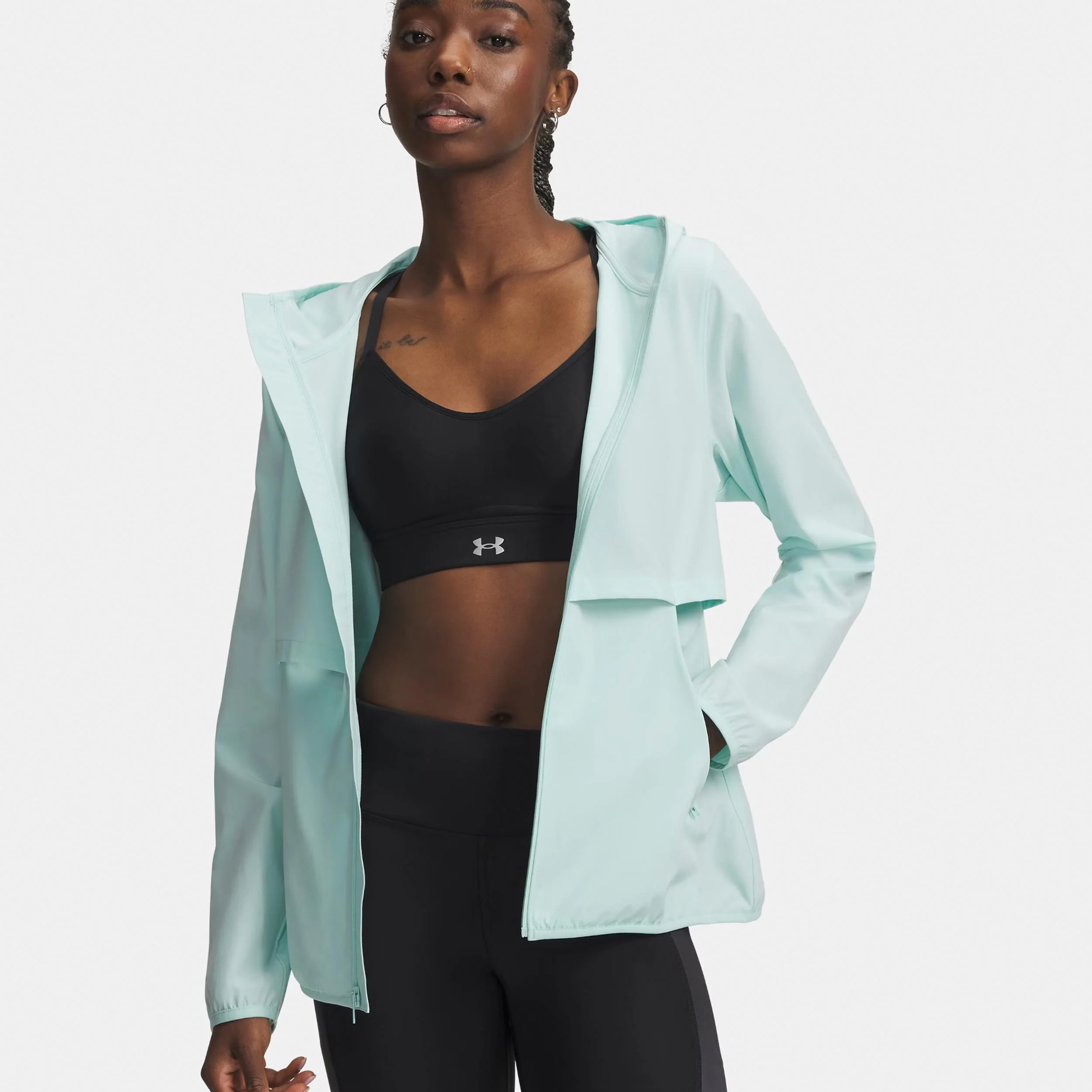Velociti Storm  Laufjacke Damen - mint, silber