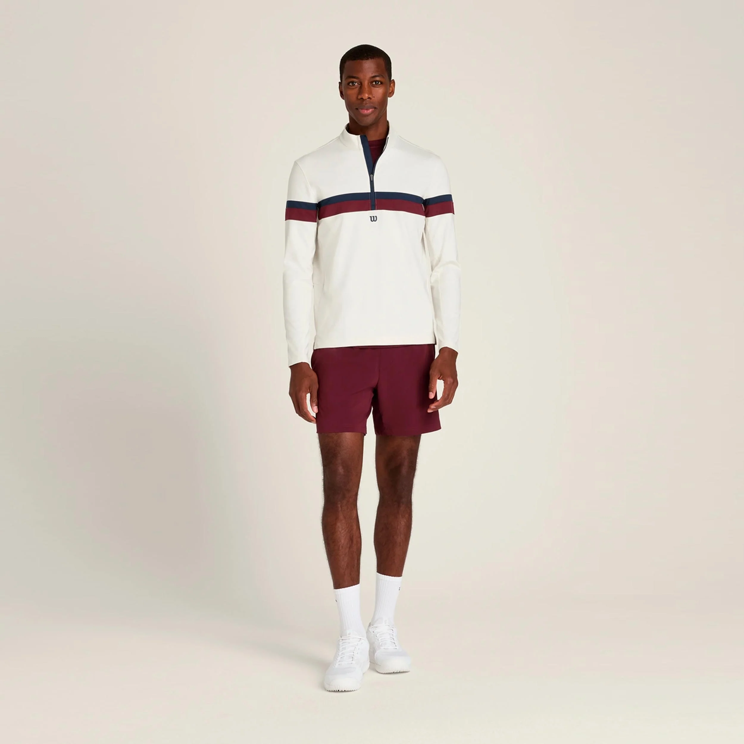 Elevate Performance Half-Zip Longsleeve Herren-sand - Image 5
