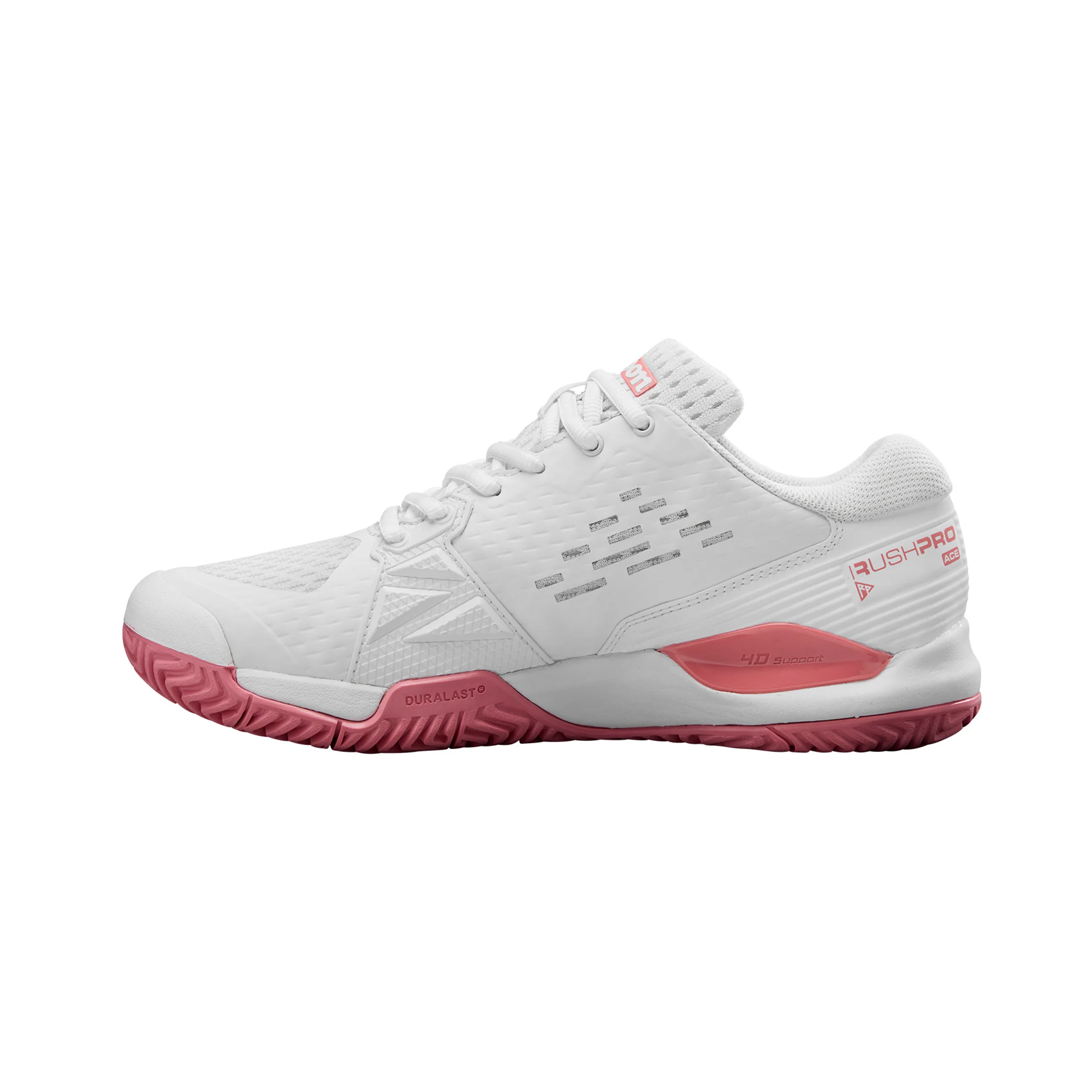 Rush Pro Ace Allcourtschuh Kinder-Weiß,Mauve - Image 2