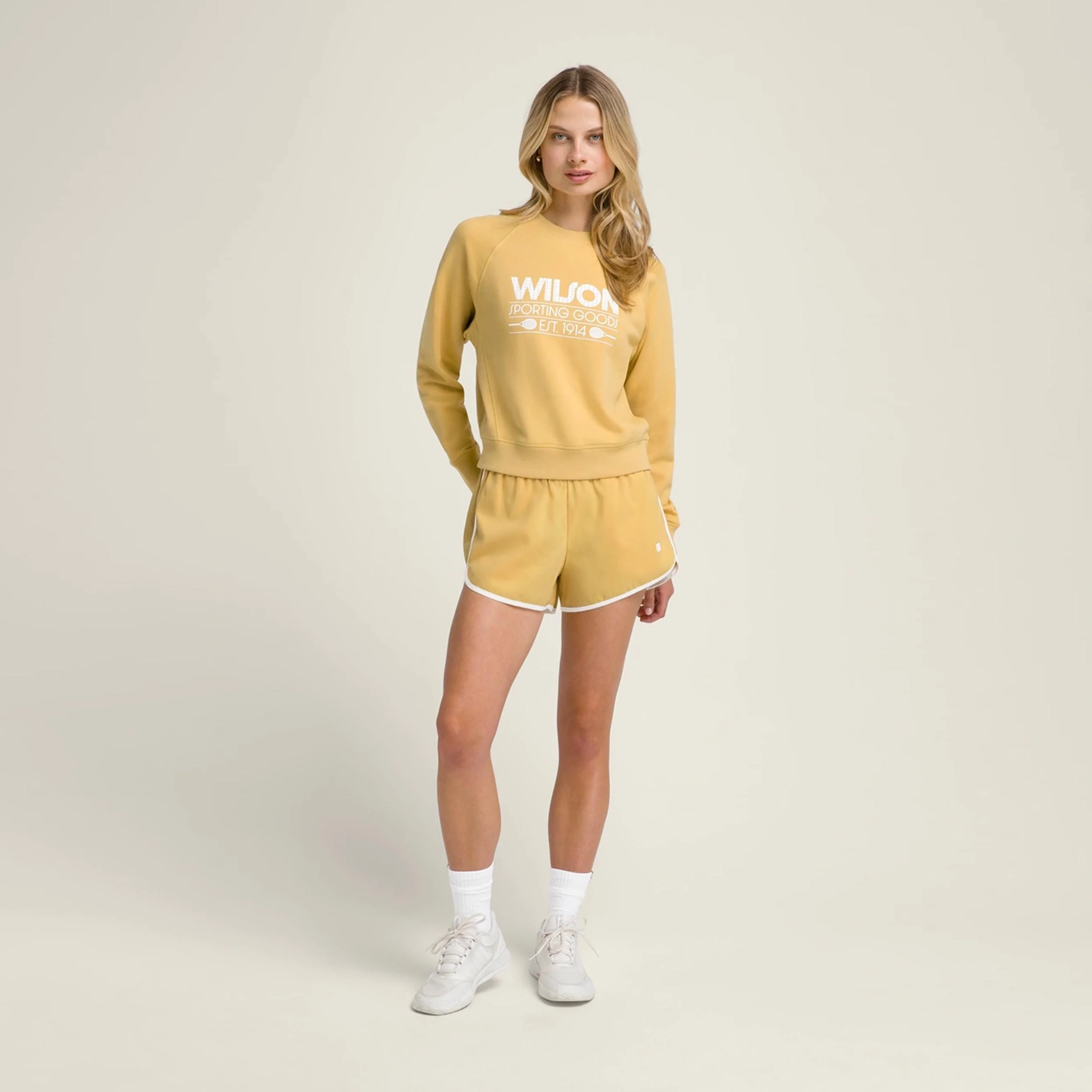 Sideline Crew Sweatshirt Damen-Goldgelb - Image 2